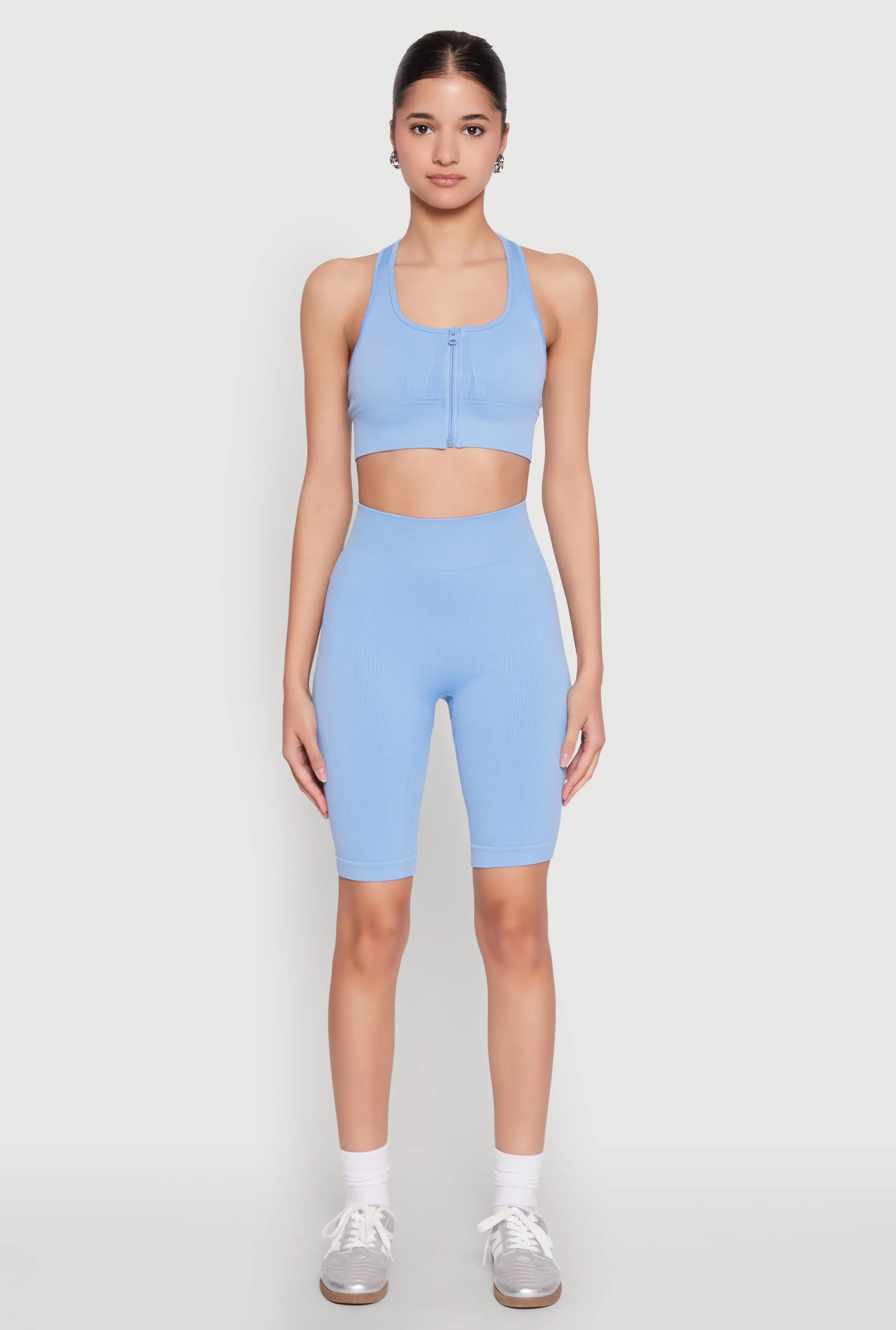 Seamless Zip Front Sports Bra sold by Rainbow product image thumbnail 2