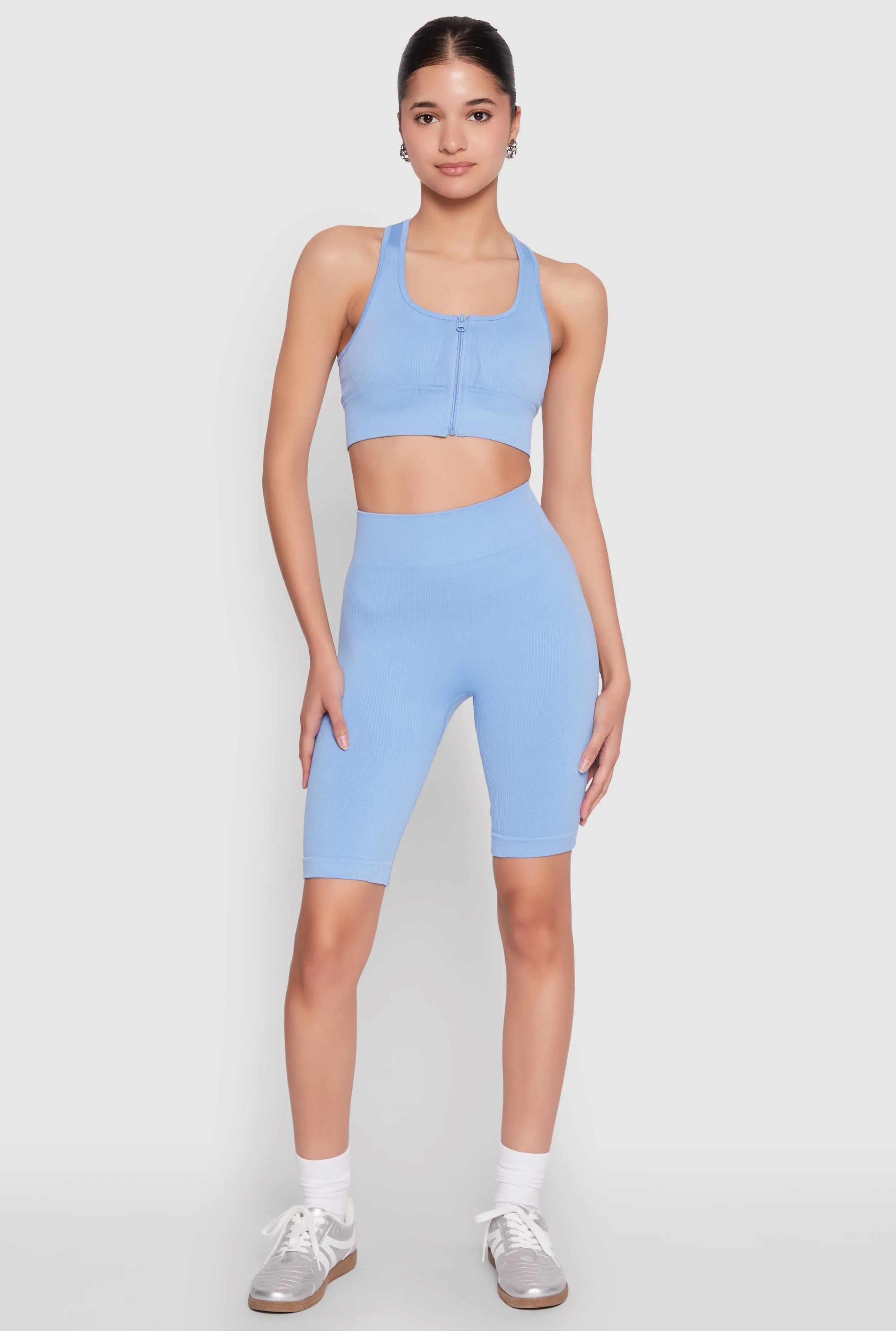 Seamless Zip Front Sports Bra sold by Rainbow product image thumbnail 3