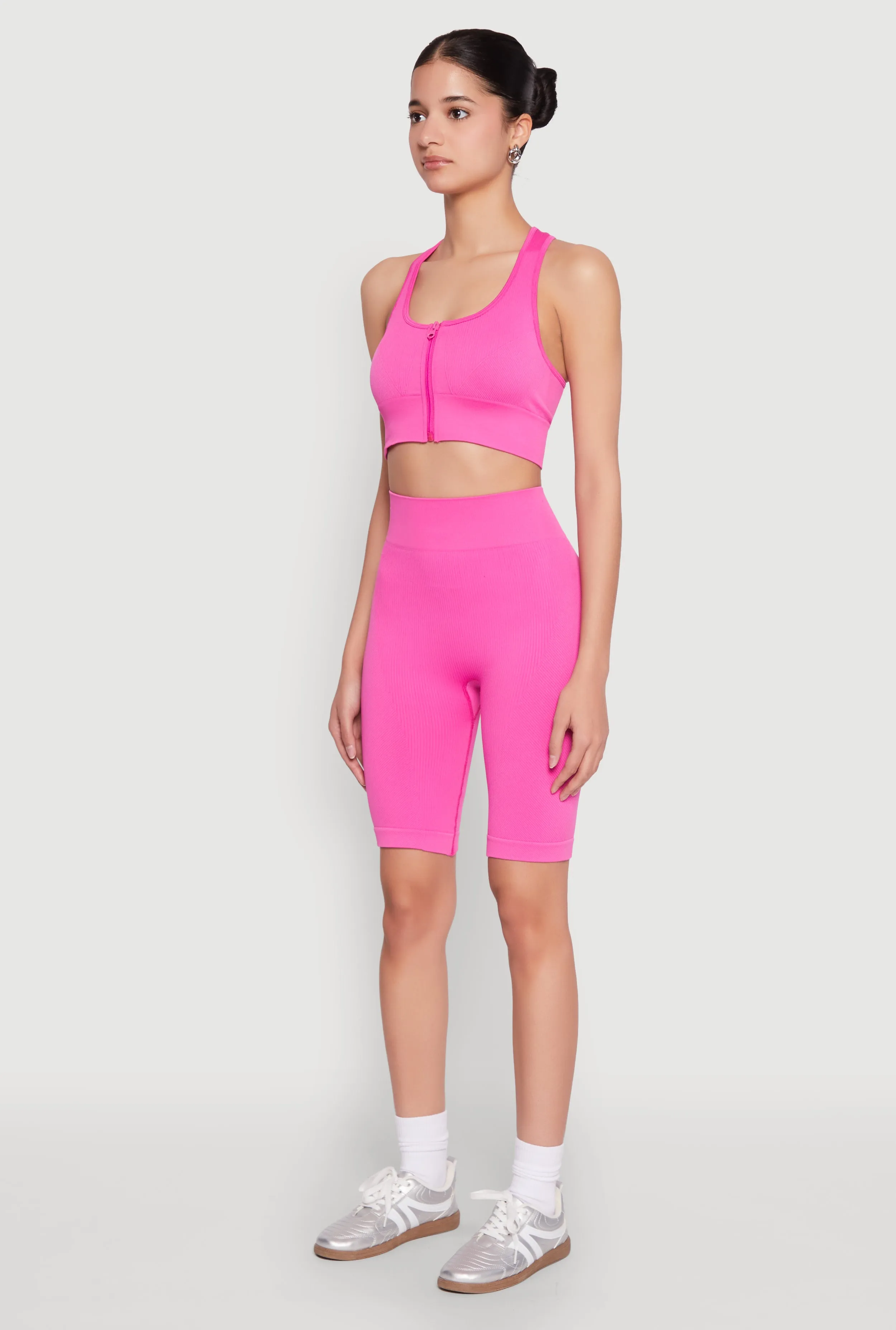 Seamless Zip Front Sports Bra sold by Rainbow product image thumbnail 5