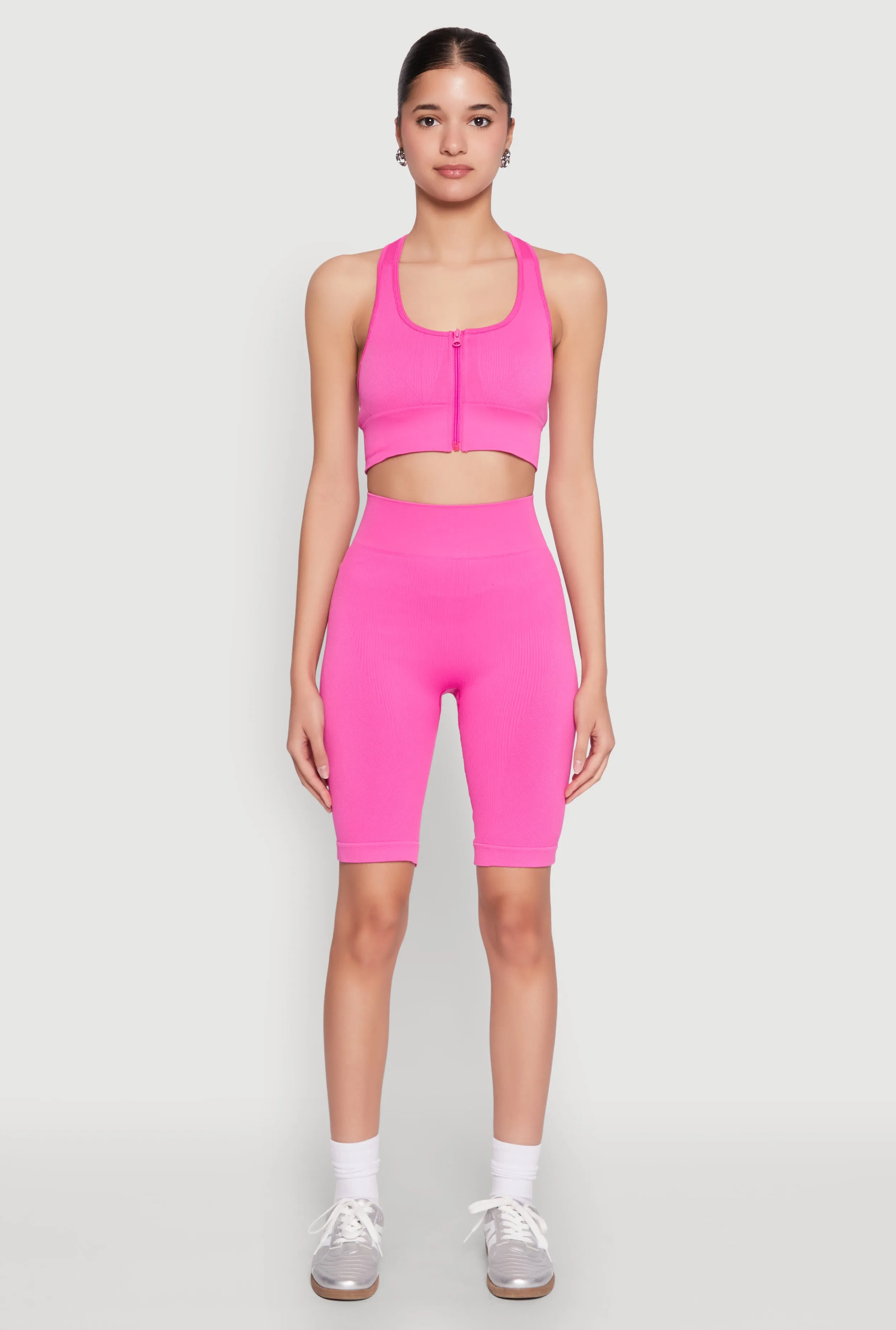 Seamless Zip Front Sports Bra sold by Rainbow product image thumbnail 3