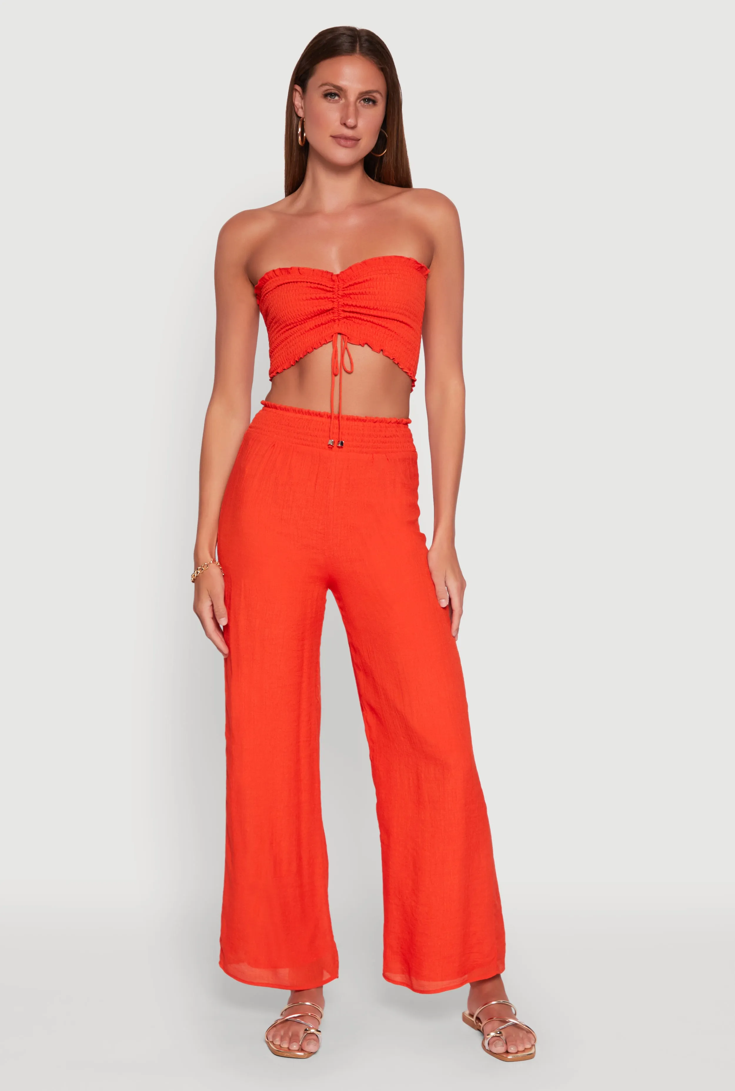 Ruched Sweetheart Smocked Tube Top sold by Rainbow product image thumbnail 3