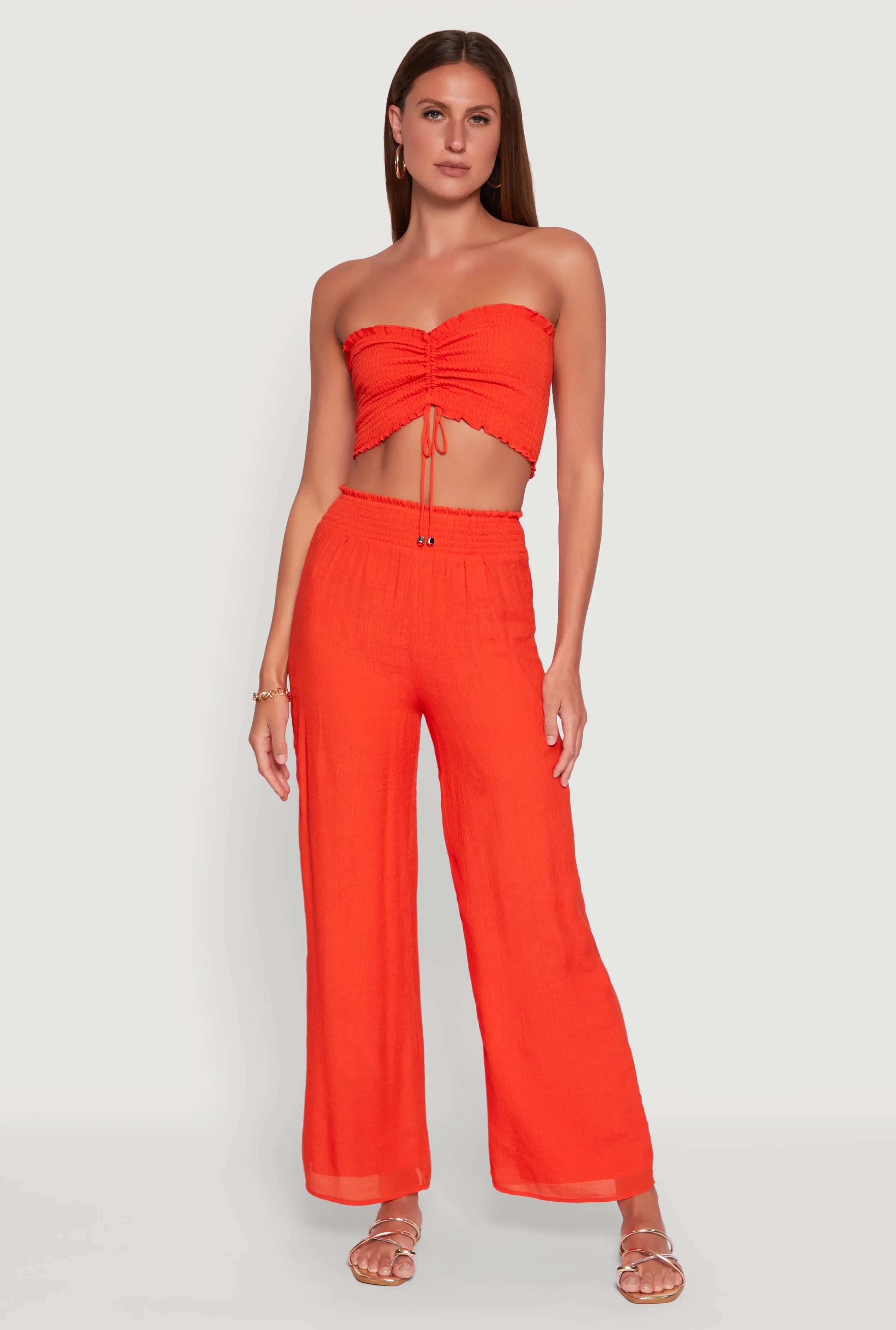 Ruched Sweetheart Smocked Tube Top sold by Rainbow product image thumbnail 2