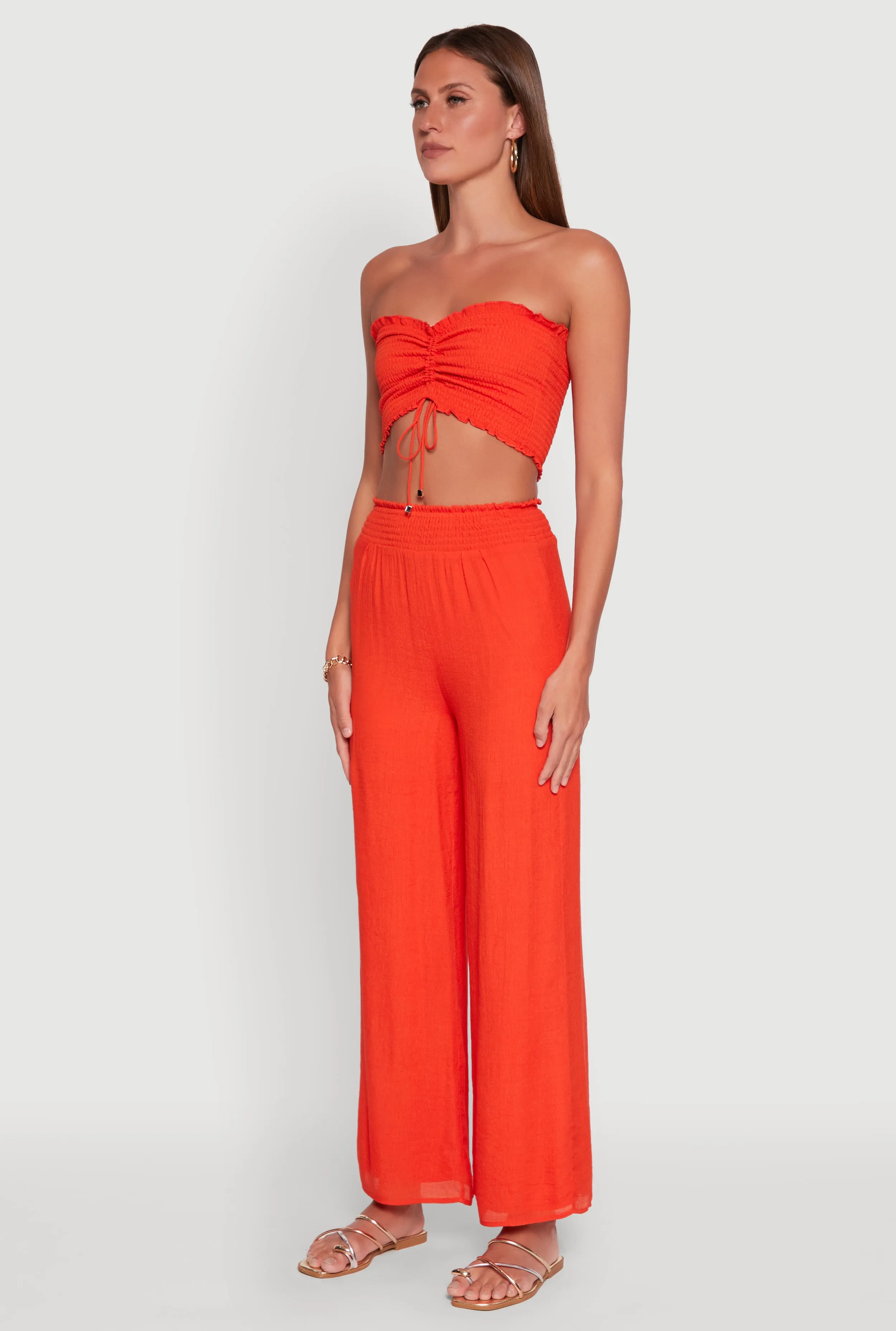 Ruched Sweetheart Smocked Tube Top sold by Rainbow product image thumbnail 5