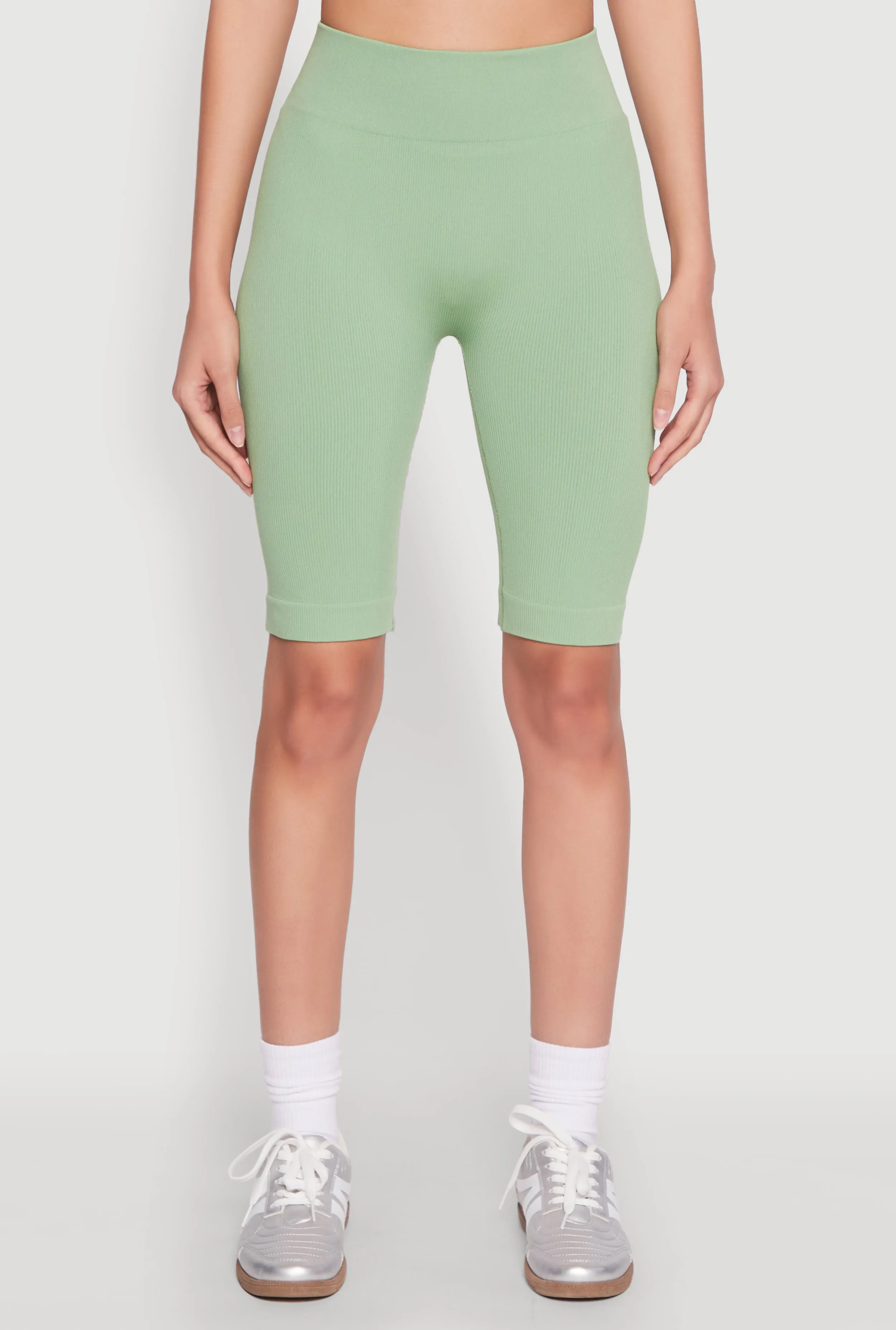 Ribbed Knit Seamless Bike Shorts sold by Rainbow product image thumbnail 3