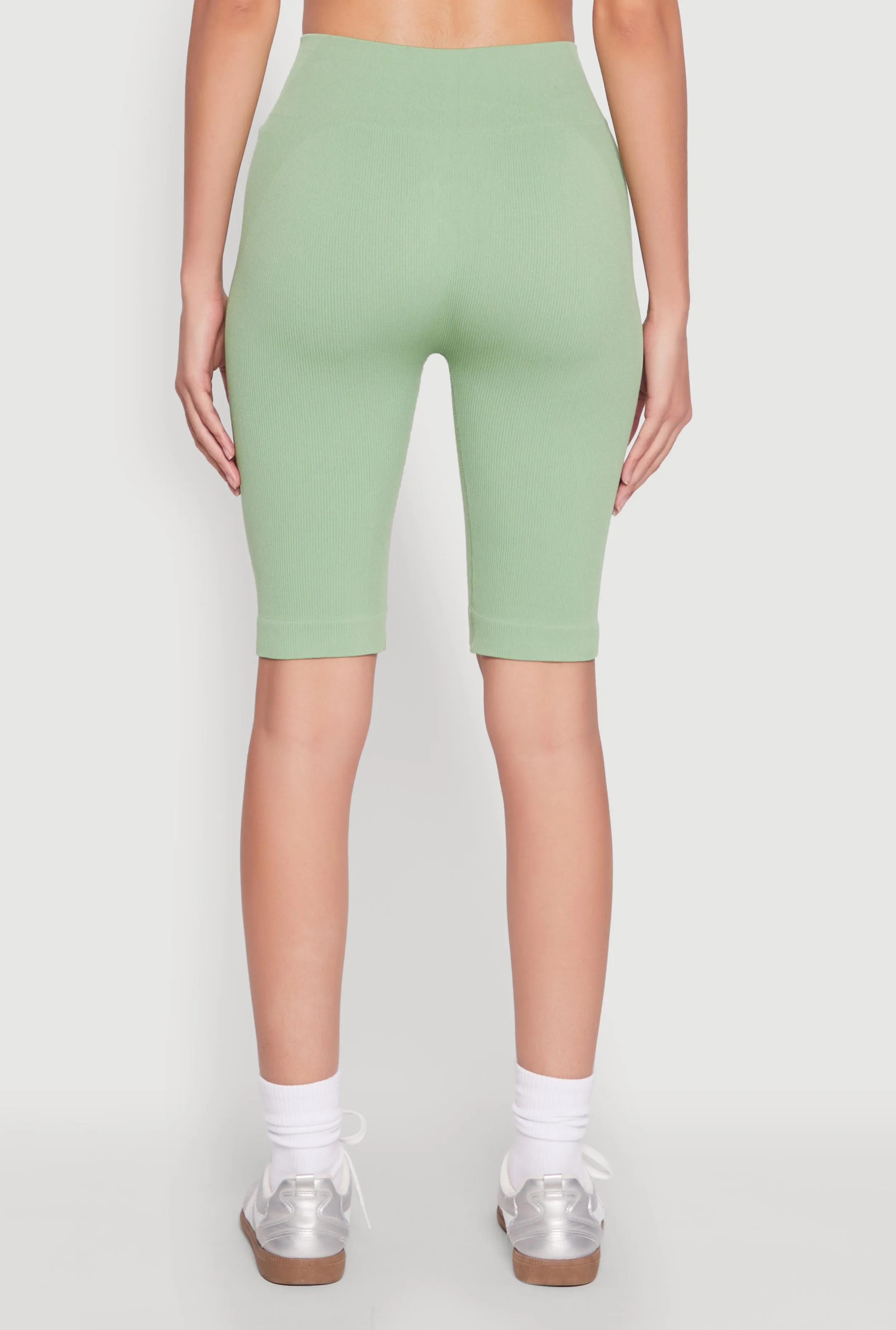 Ribbed Knit Seamless Bike Shorts sold by Rainbow product image thumbnail 5