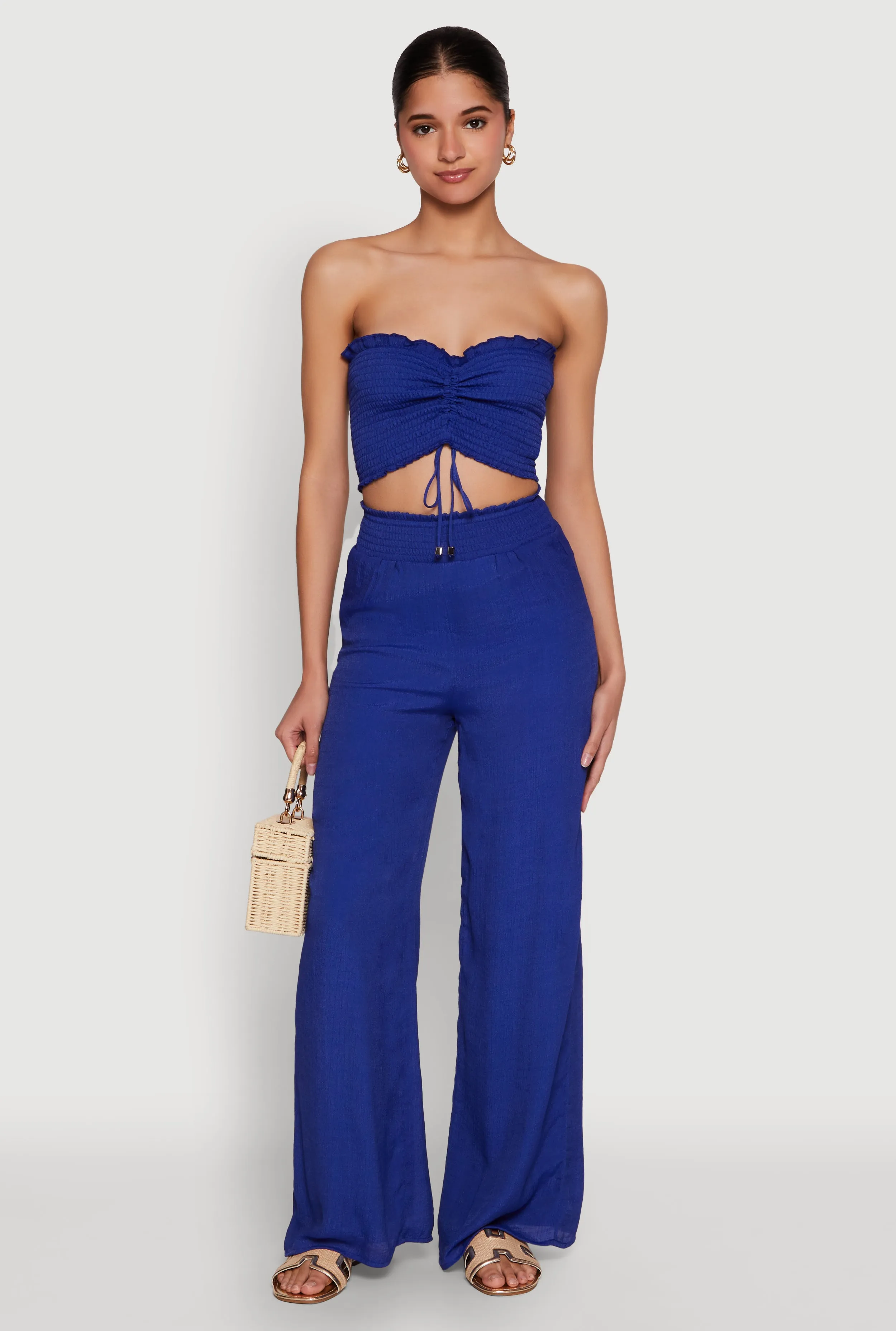 Ruched Sweetheart Smocked Tube Top sold by Rainbow product image thumbnail 2