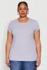 Plus Size Basic Crew Neck Tee sold by Rainbow