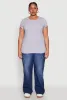 Plus Size Basic Crew Neck Tee sold by Rainbow