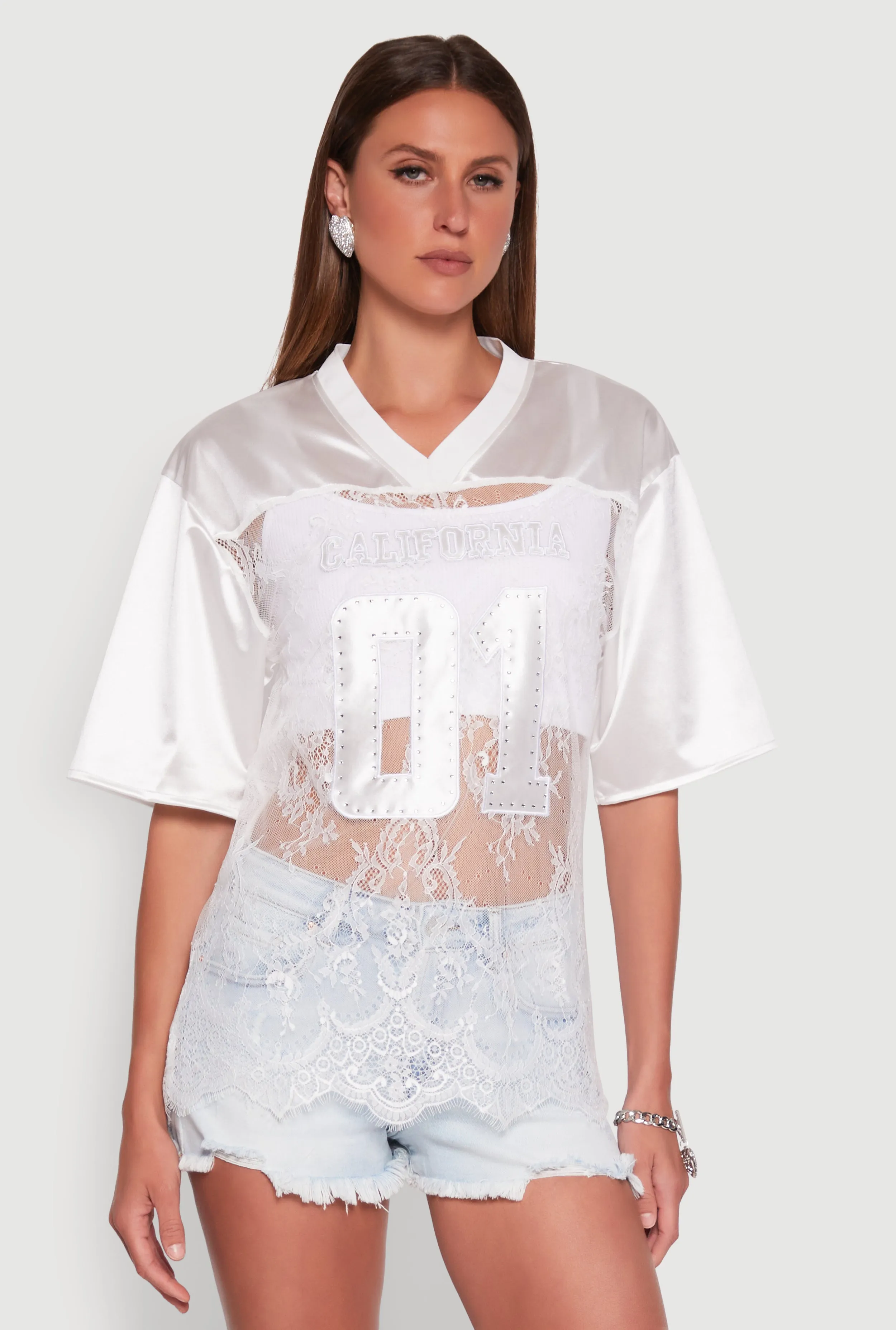 Satin Detail California Graphic Top sold by Rainbow product image thumbnail 2