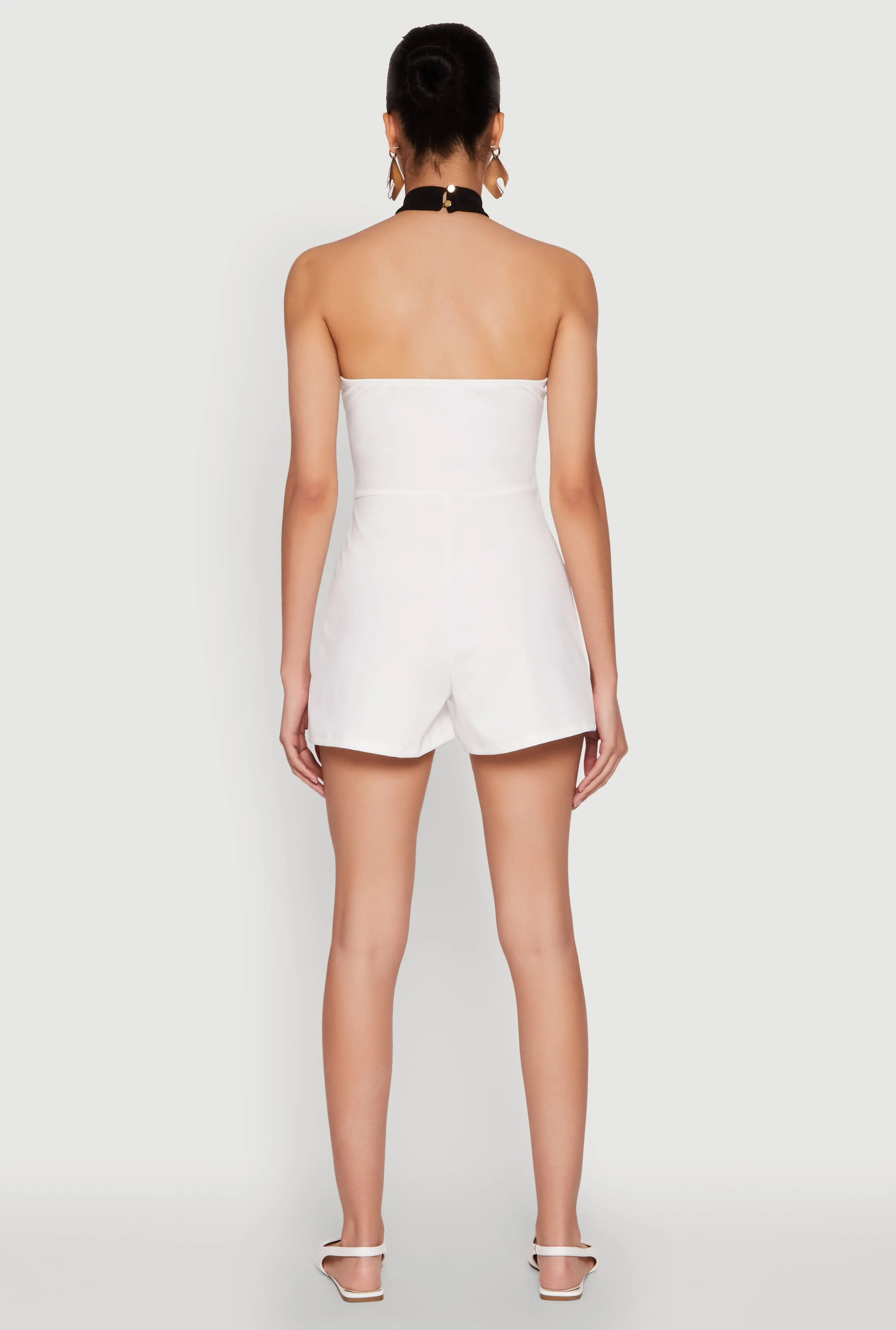 Contrast Trim Halter Neck Romper sold by Rainbow product image thumbnail 5