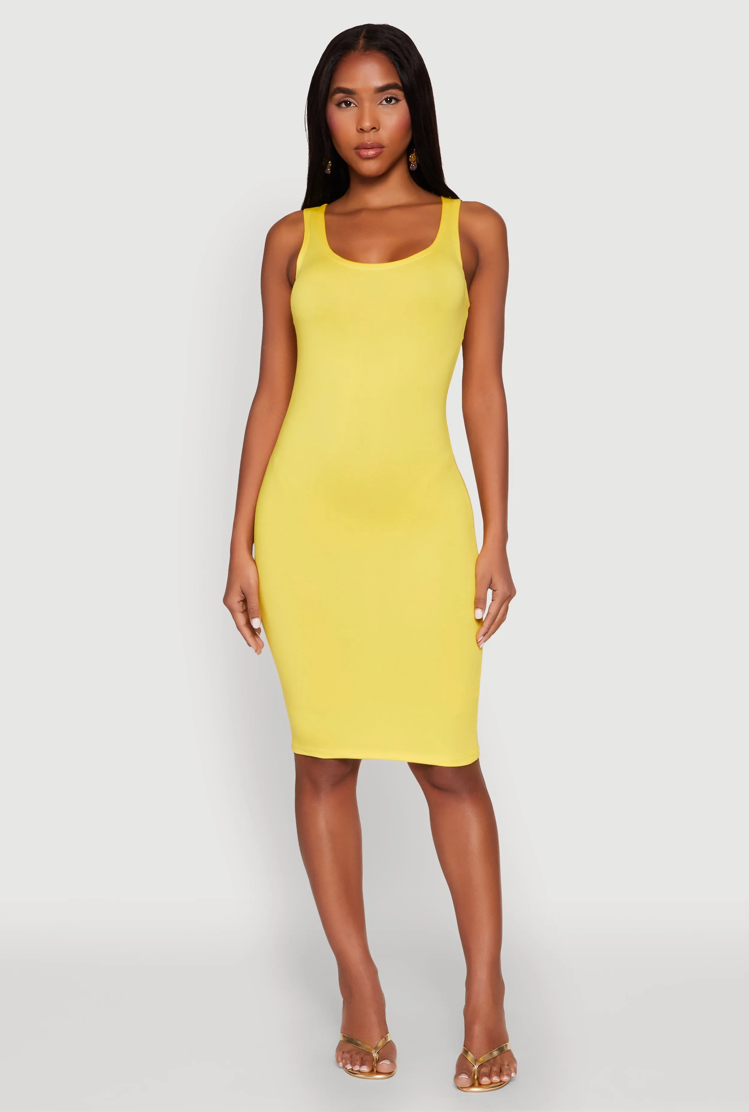 Scoop Neck Tank Midi Dress sold by Rainbow