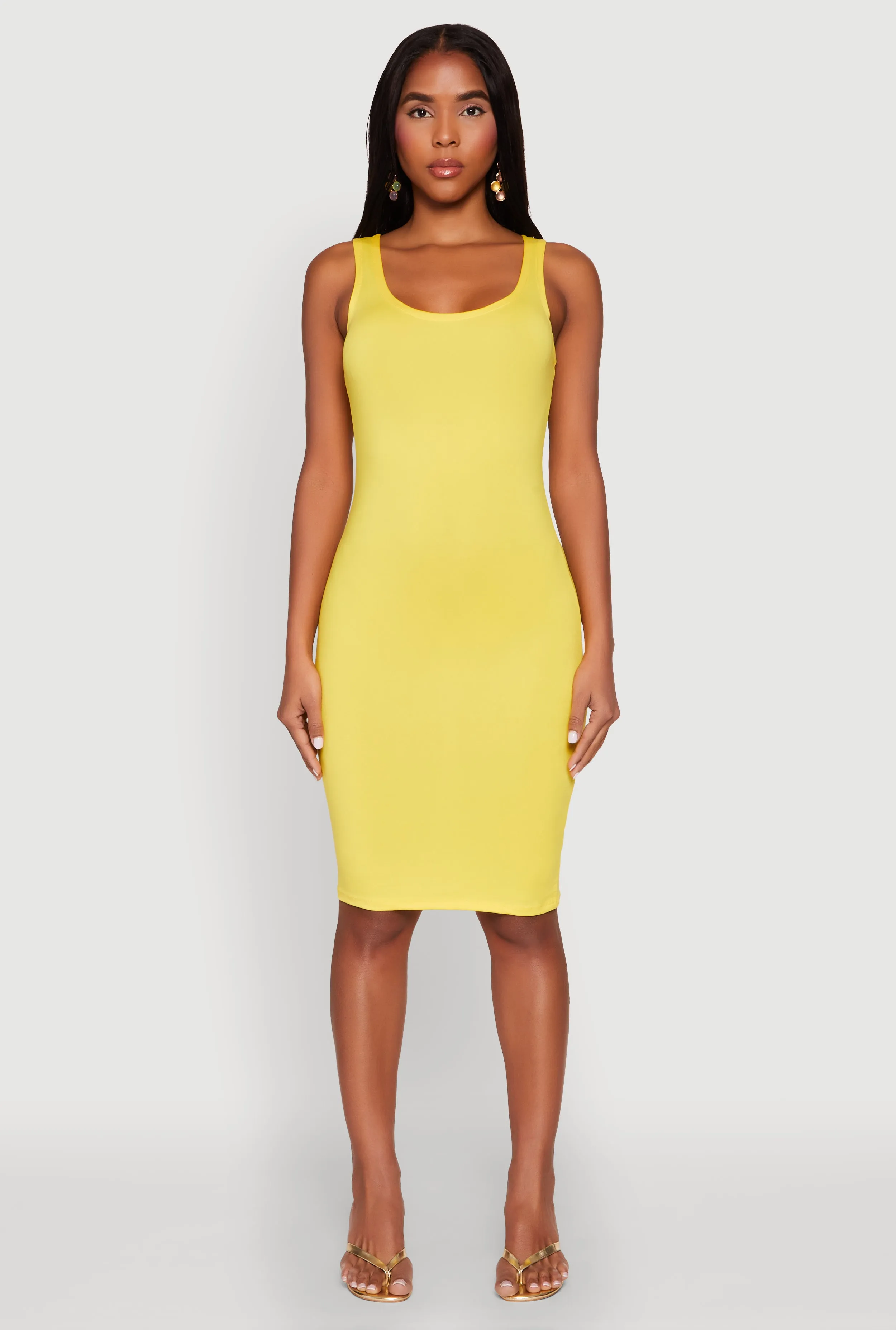 Scoop Neck Tank Midi Dress sold by Rainbow product image thumbnail 2