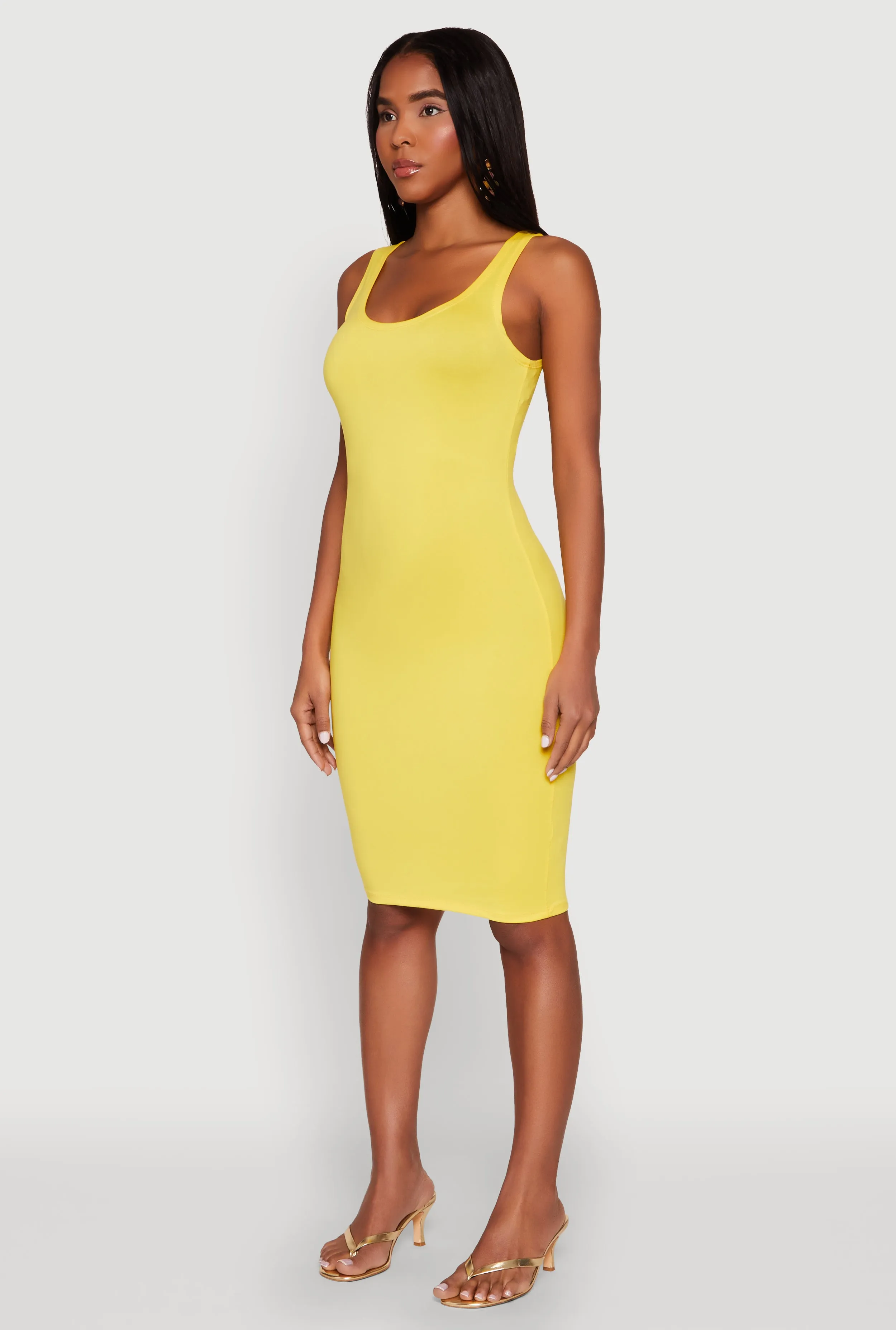 Scoop Neck Tank Midi Dress sold by Rainbow product image thumbnail 3