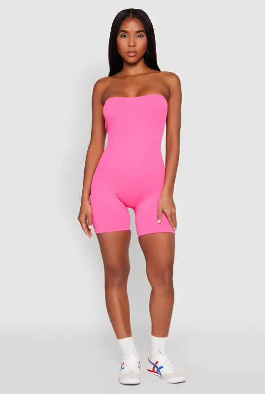 Strapless Biker Romper sold by Rainbow