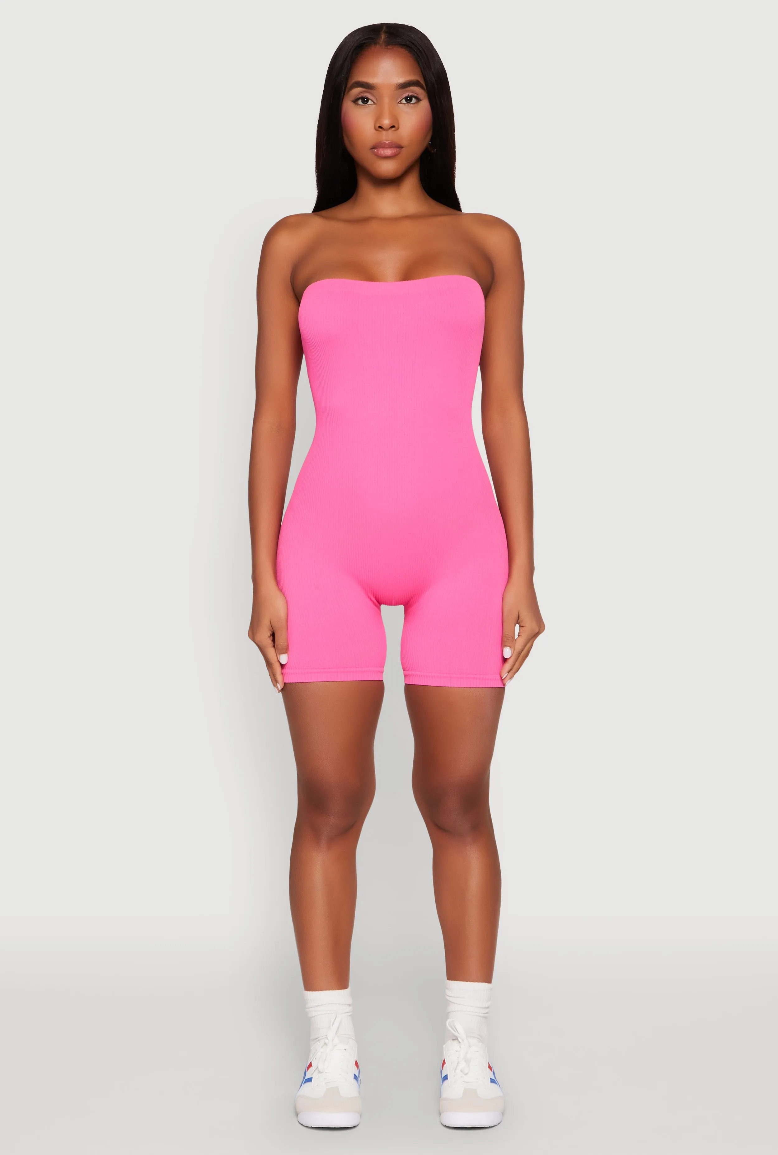 Strapless Biker Romper sold by Rainbow product image thumbnail 2