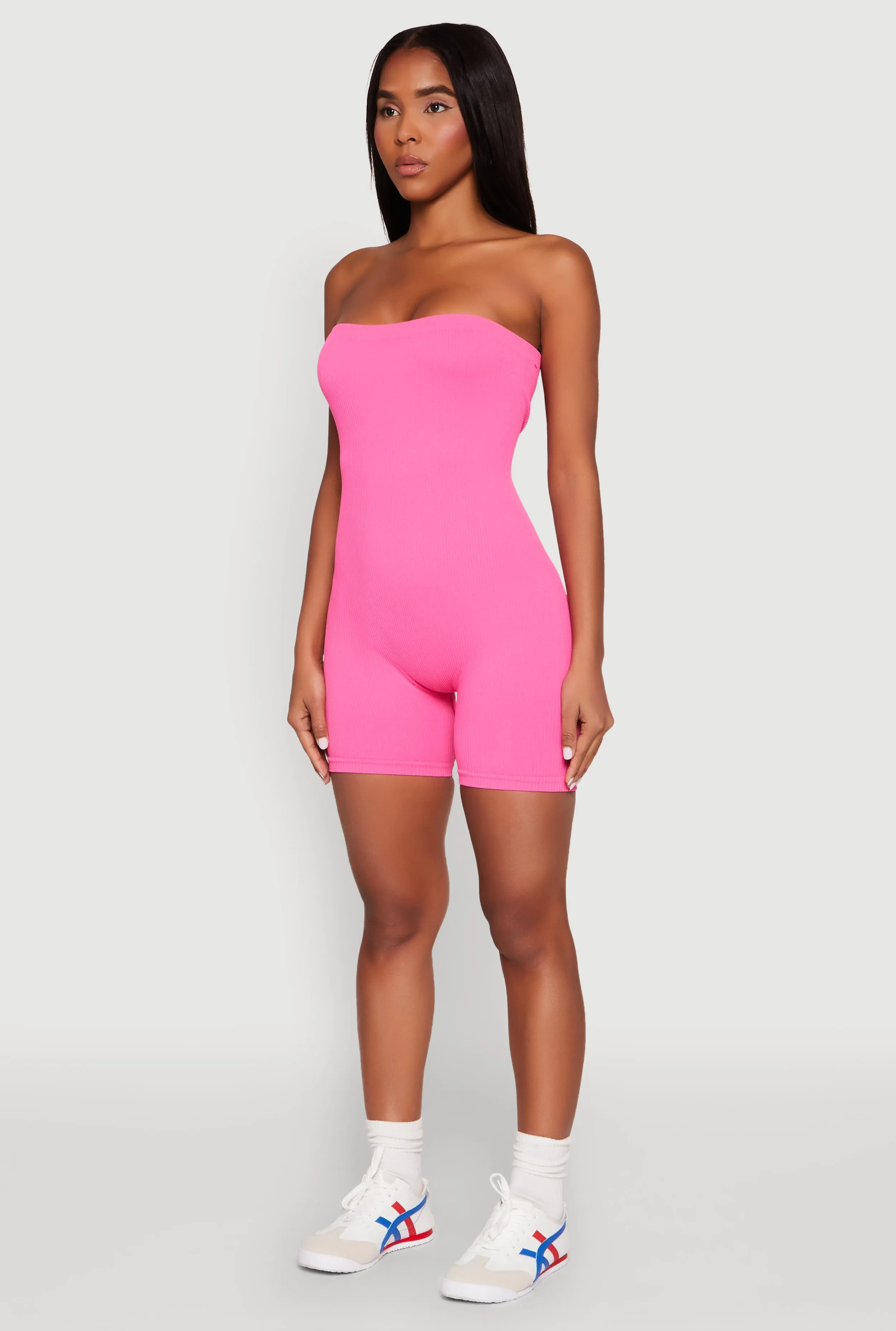 Strapless Biker Romper sold by Rainbow product image thumbnail 3