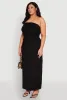 Plus Size Almost Famous Textured Hanky Hem Tube Top sold by Rainbow