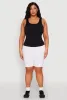 Plus Size Seamless Scoop Neck Shelf Bra Tank Top sold by Rainbow