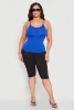 Plus Size Seamless Metallic Chain Strap Cami sold by Rainbow