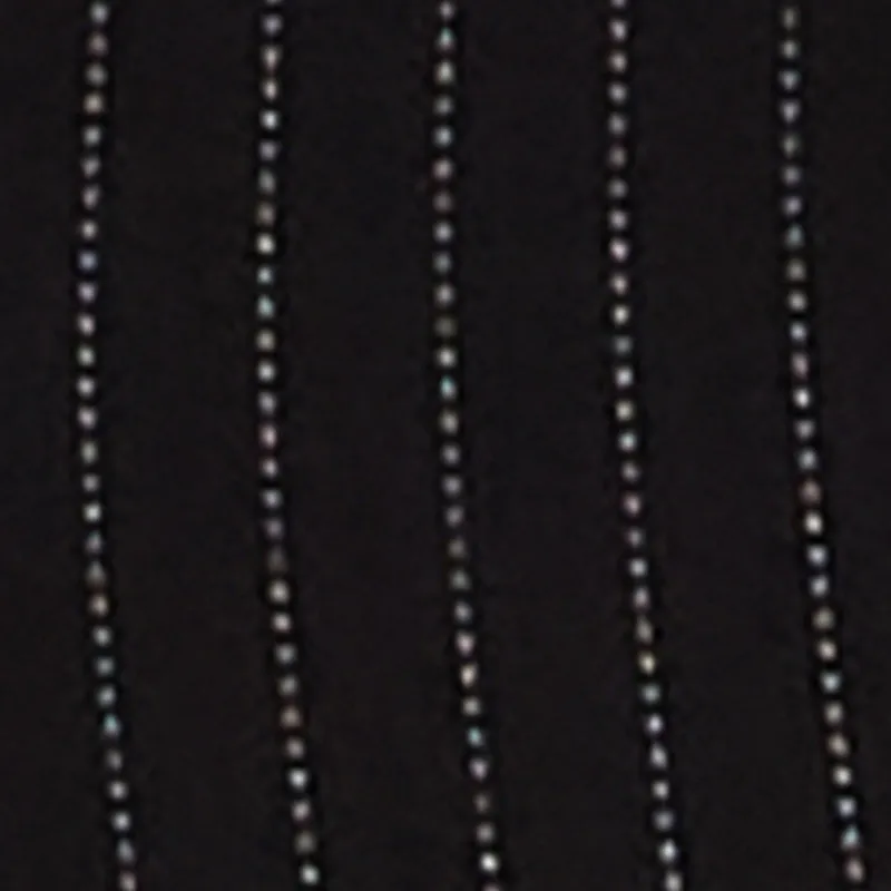 Plus Size Pinstripe Zip Front Crop Top sold by Rainbow product image thumbnail 4