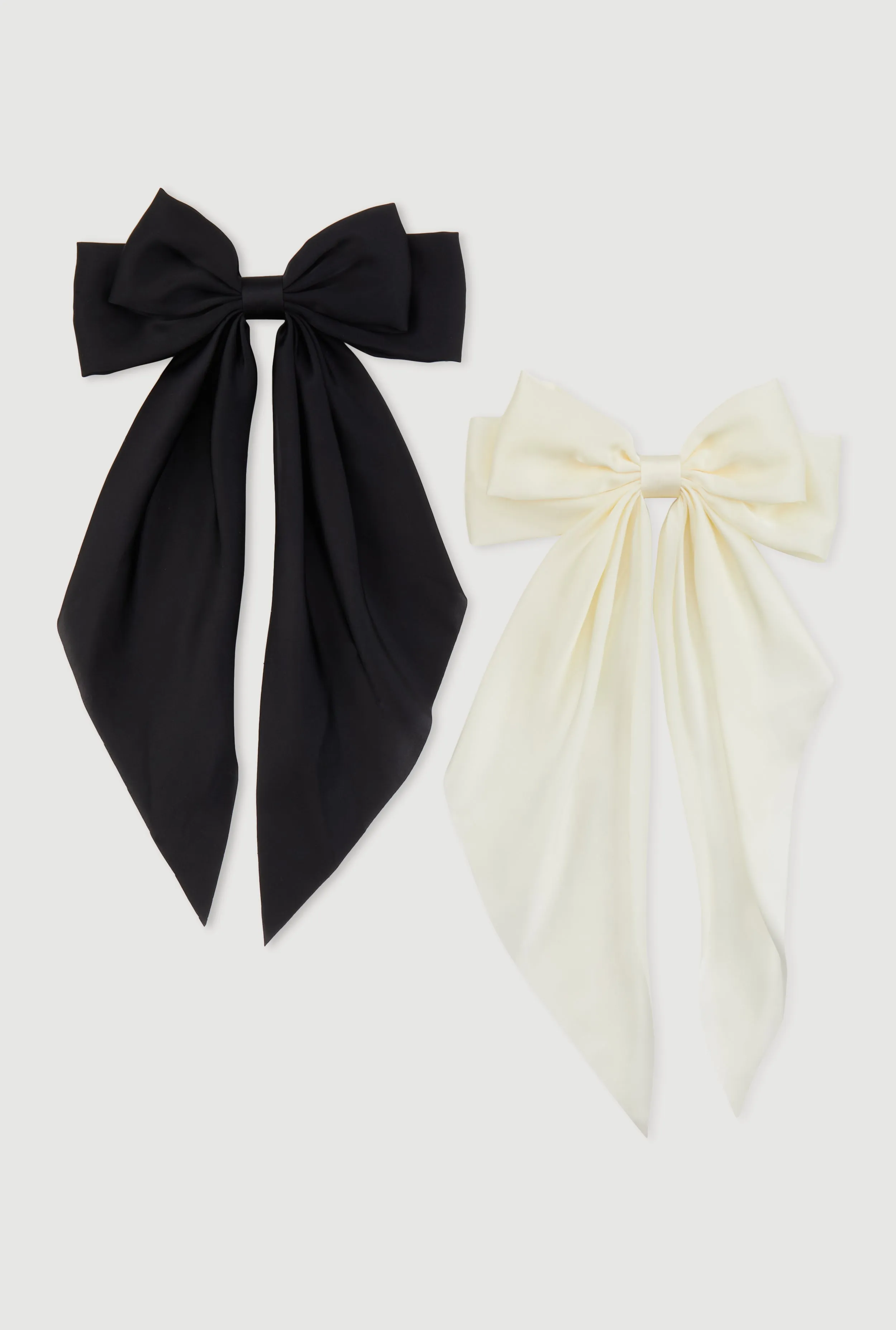 Oversized Bow Ribbon Hair Clips 2 Pack sold by Rainbow