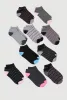 Girls Assorted Pattern Ankle Socks 10 Pack sold by Rainbow