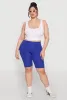 Plus Size High Waisted Cargo Pocket Biker Shorts sold by Rainbow