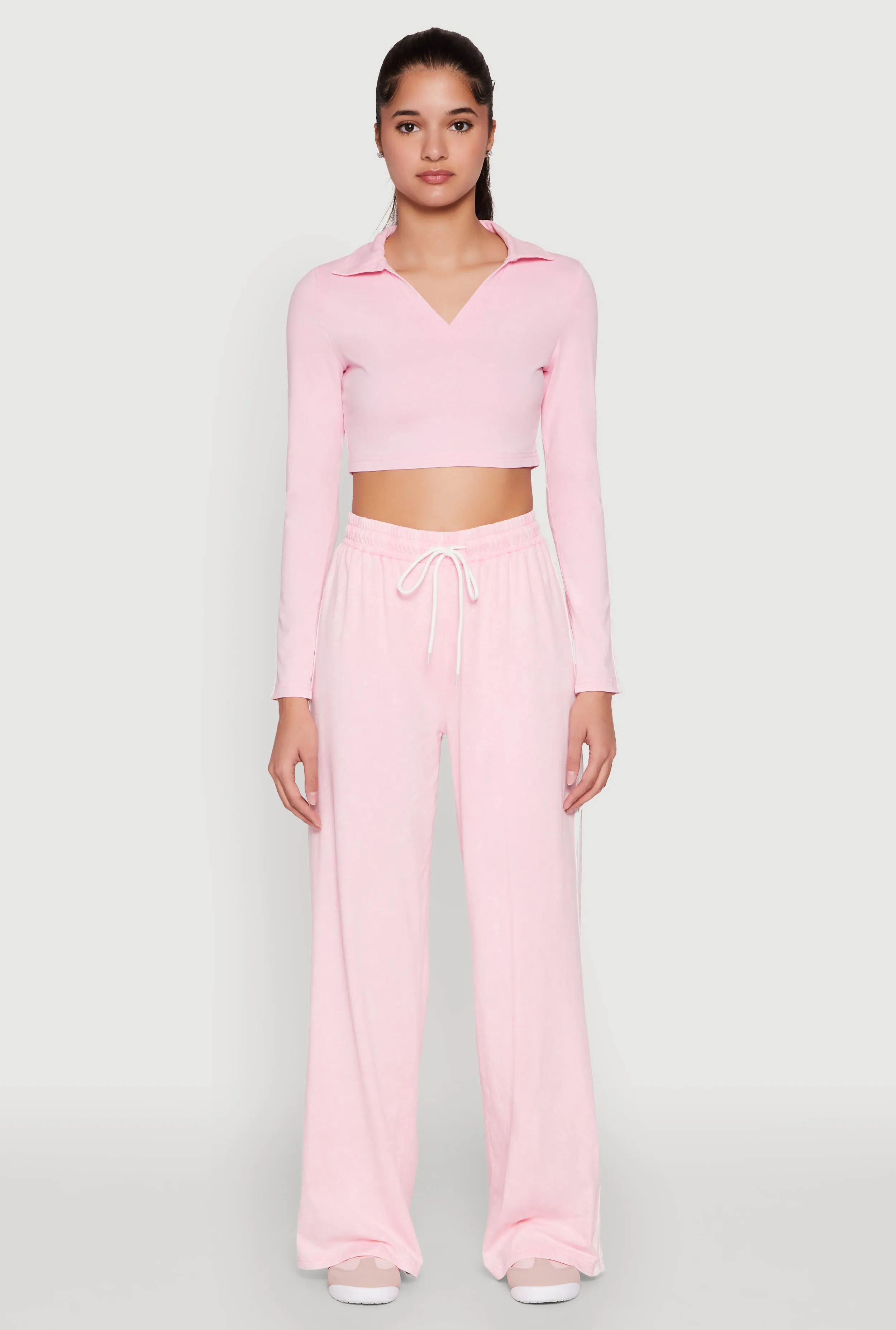 Daisy Mineral Wash Varsity Stripe Crop Top sold by Rainbow product image thumbnail 3