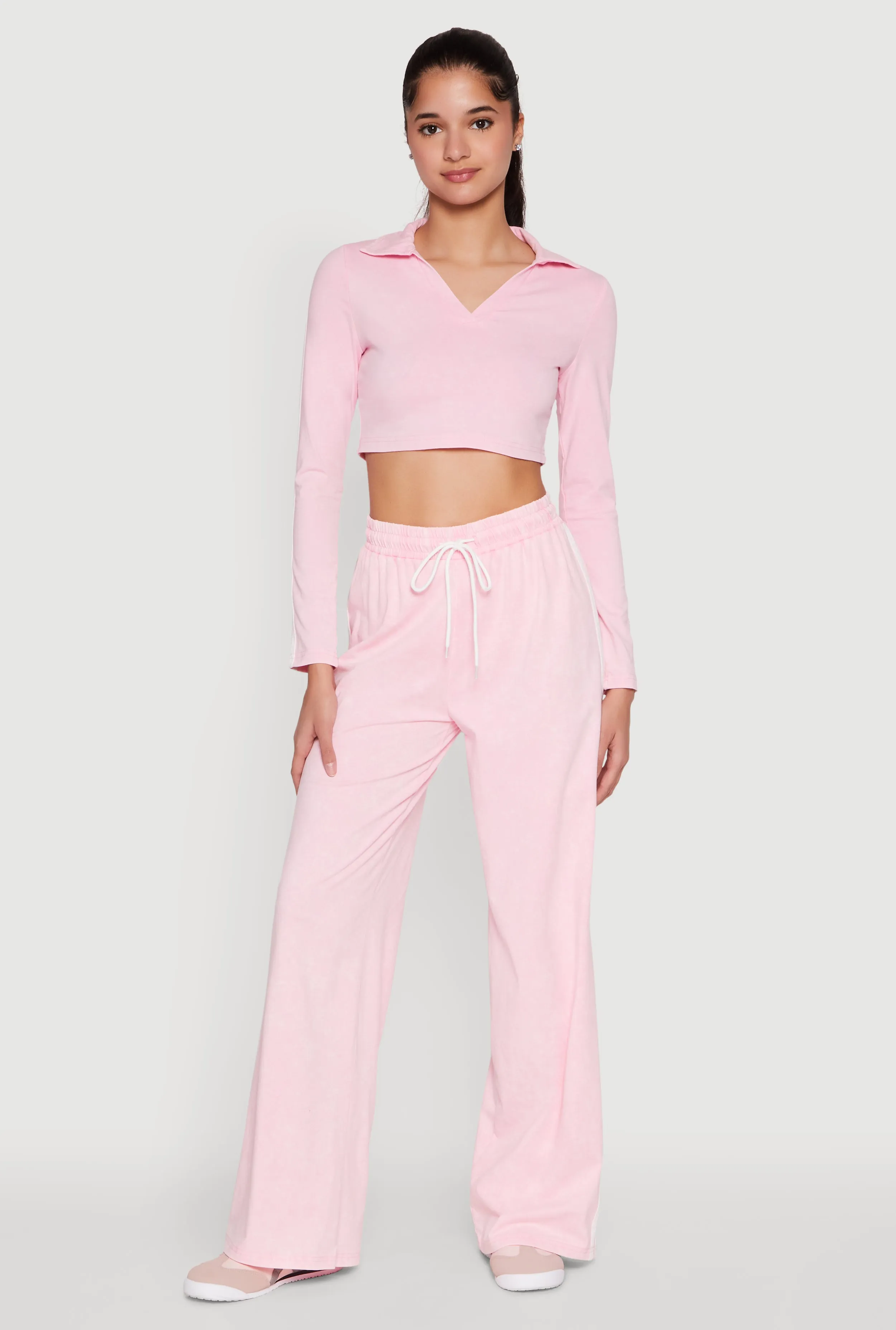 Daisy Mineral Wash Varsity Stripe Sweatpants sold by Rainbow