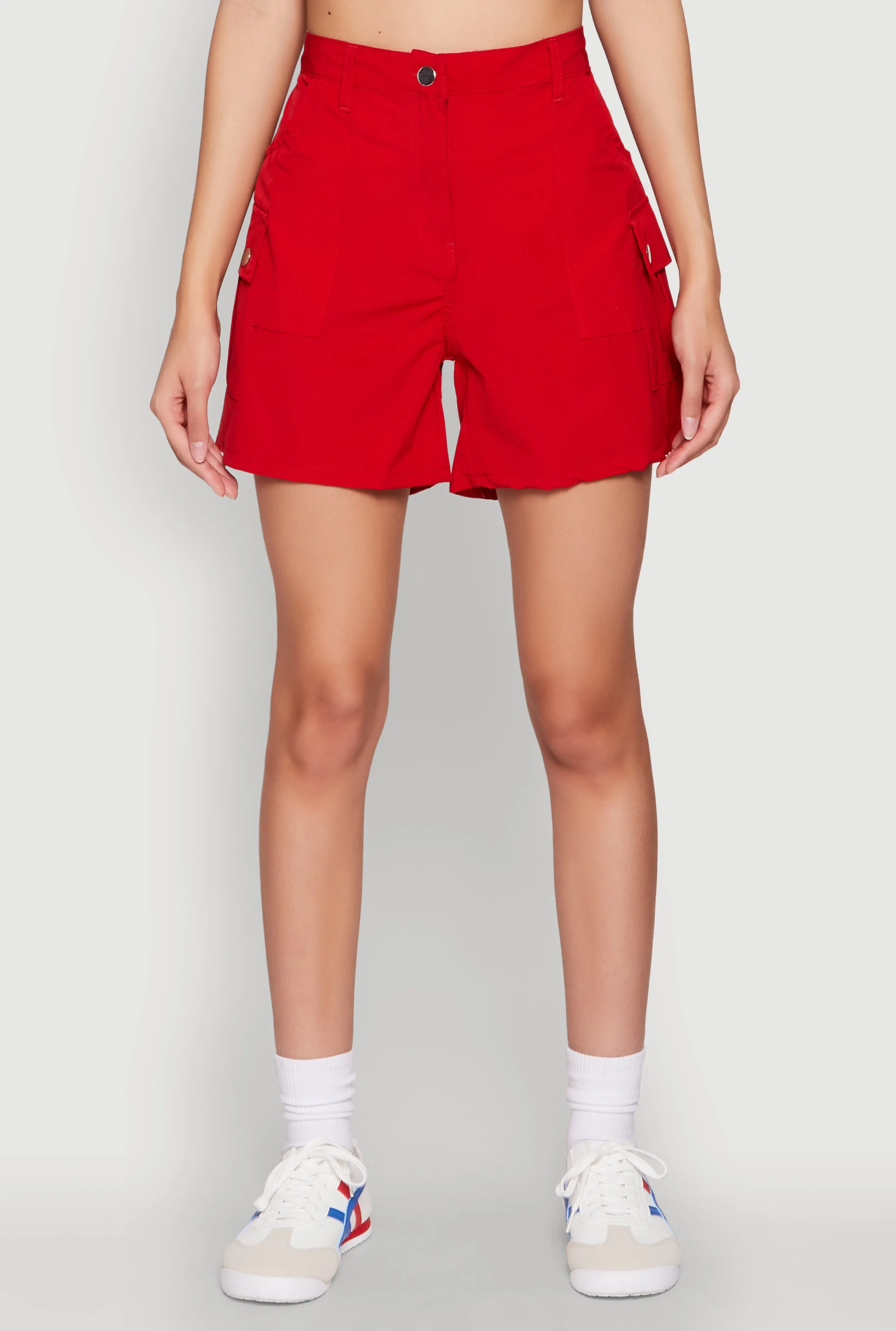 High Waisted Cargo Pocket Shorts sold by Rainbow product image thumbnail 3