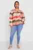 Plus Size Tie Dye Off the Shoulder Blouse sold by Rainbow