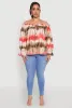 Plus Size Tie Dye Off the Shoulder Blouse sold by Rainbow