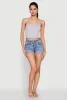 Faux Button Cropped Cami sold by Rainbow
