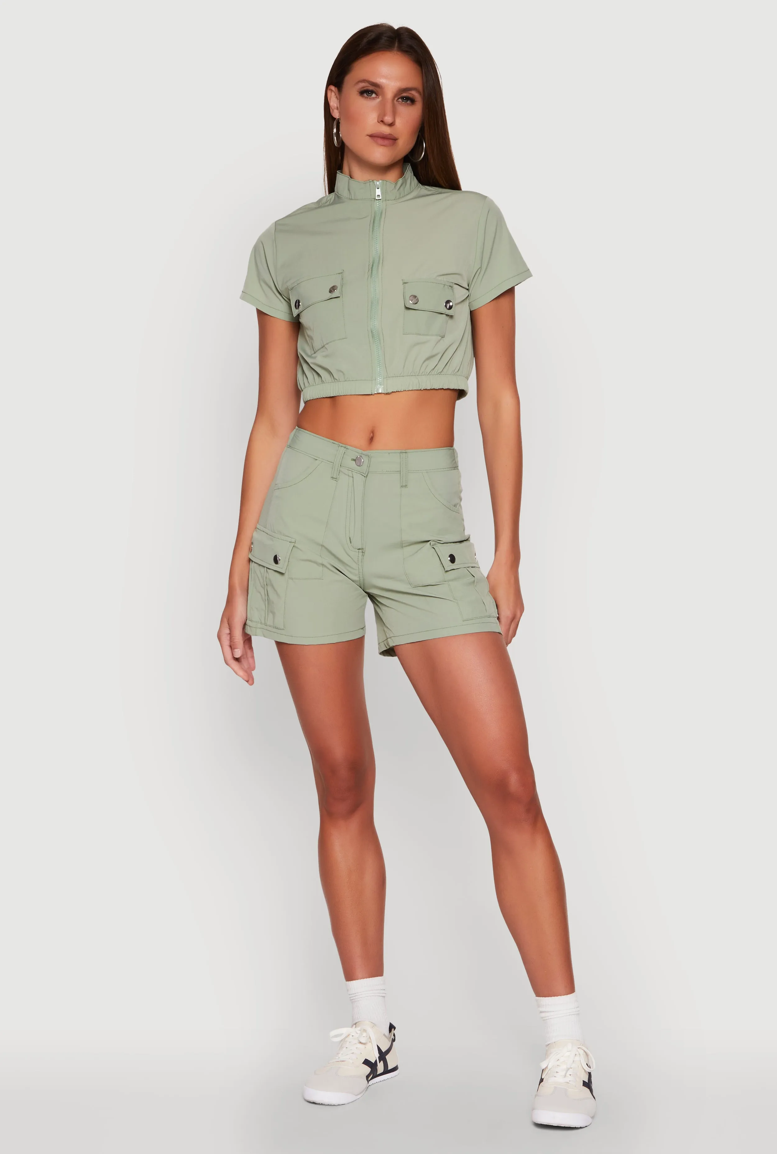 Nylon Utility Zip Front Top sold by Rainbow product image thumbnail 2