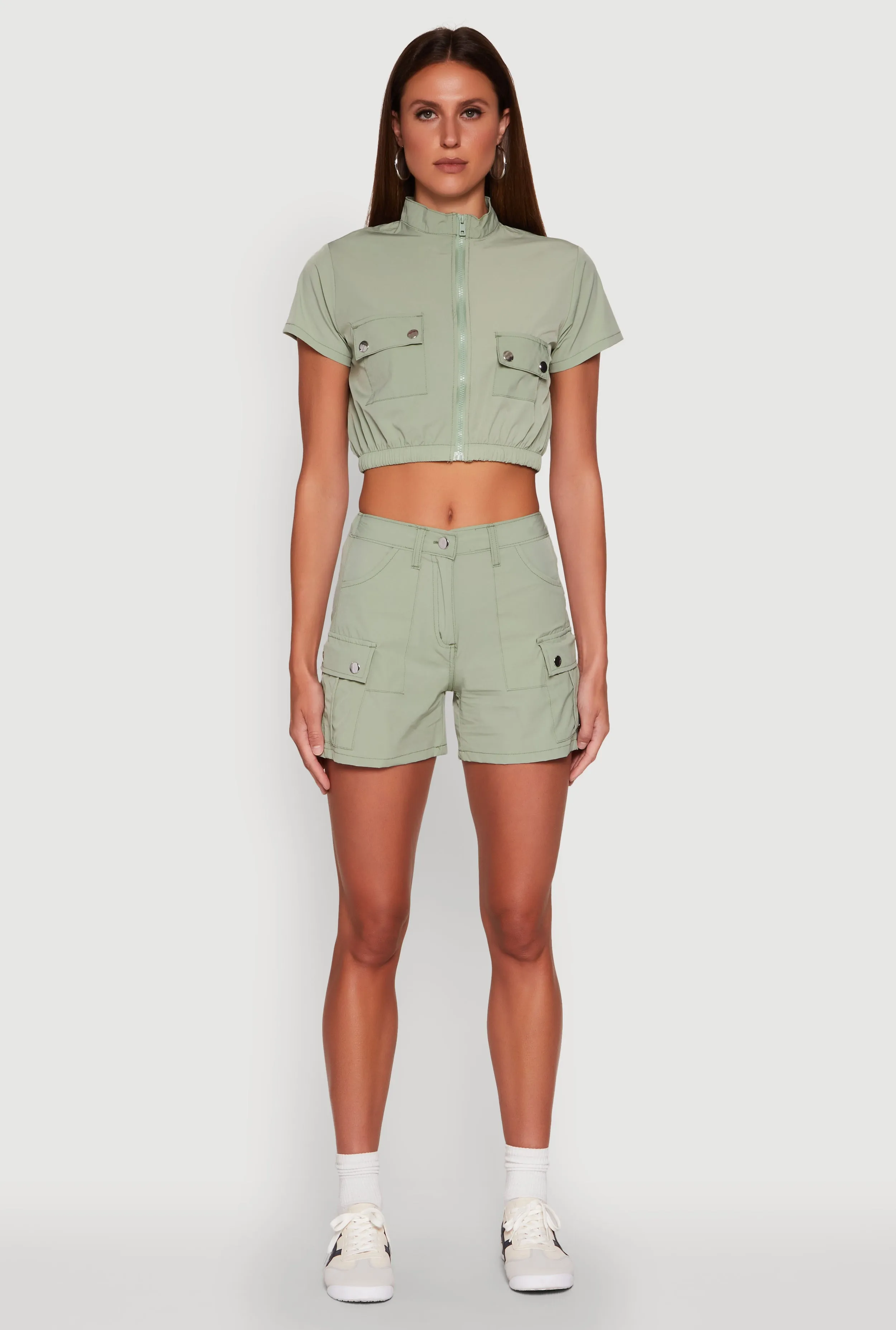 Nylon Utility Zip Front Top sold by Rainbow product image thumbnail 3