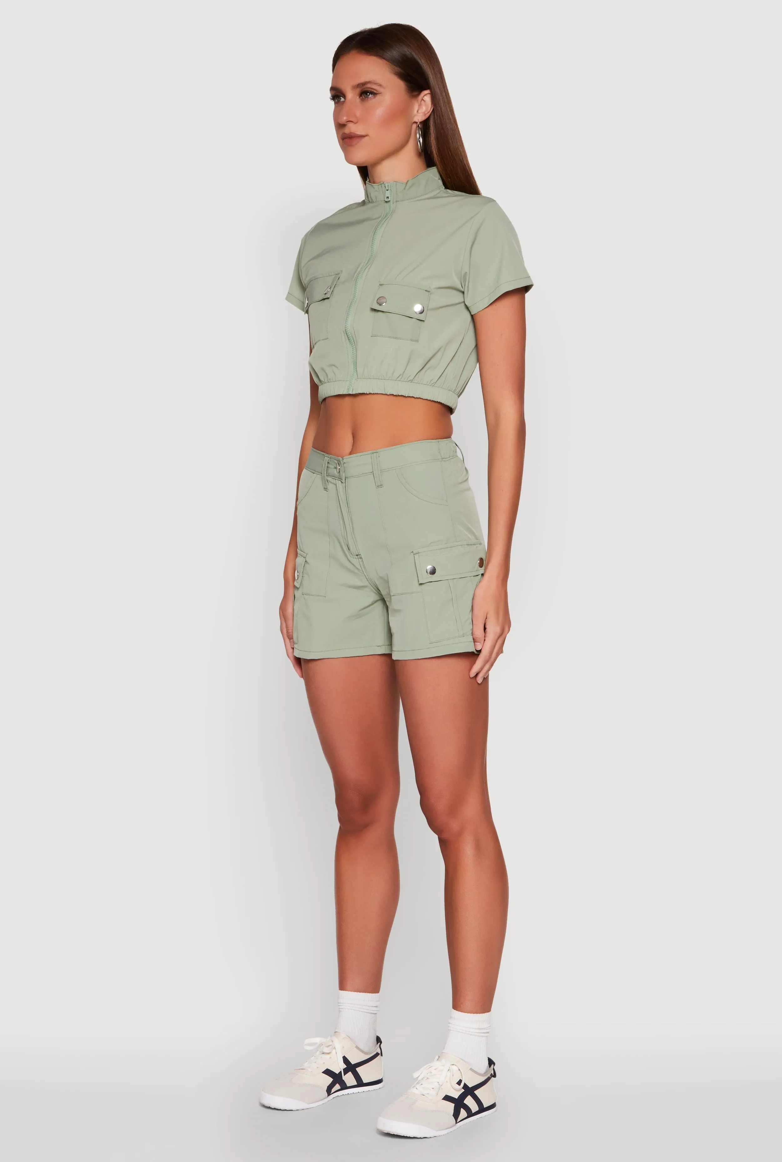 Nylon Utility Zip Front Top sold by Rainbow product image thumbnail 5