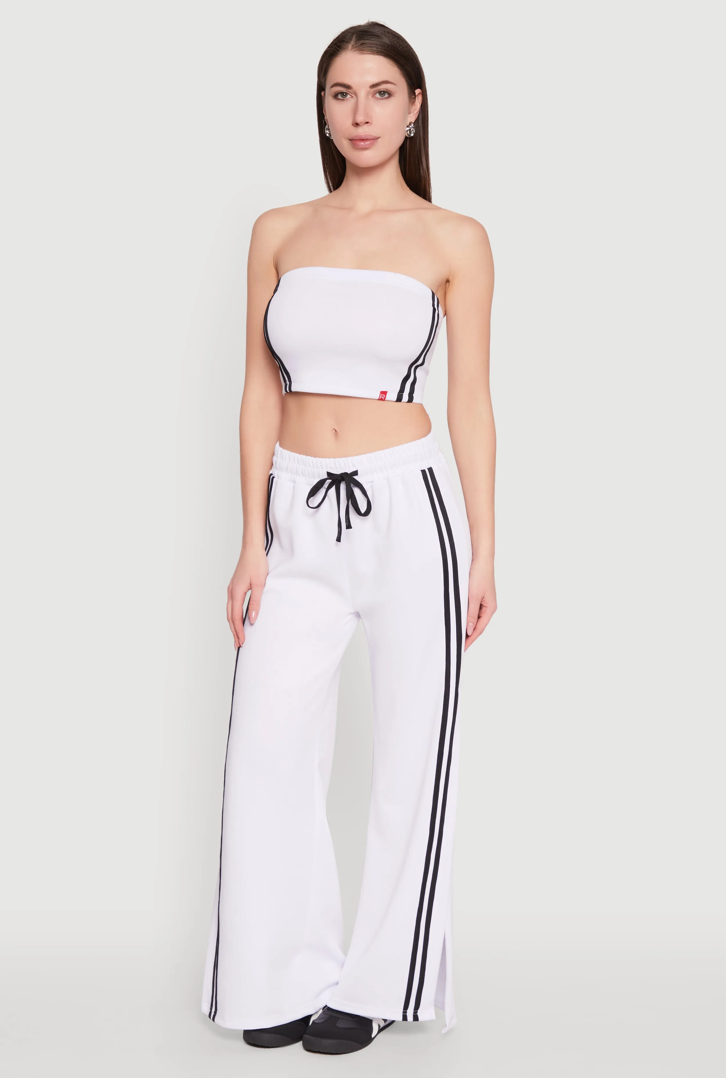Varsity Stripe Cropped Tube Top sold by Rainbow product image thumbnail 2