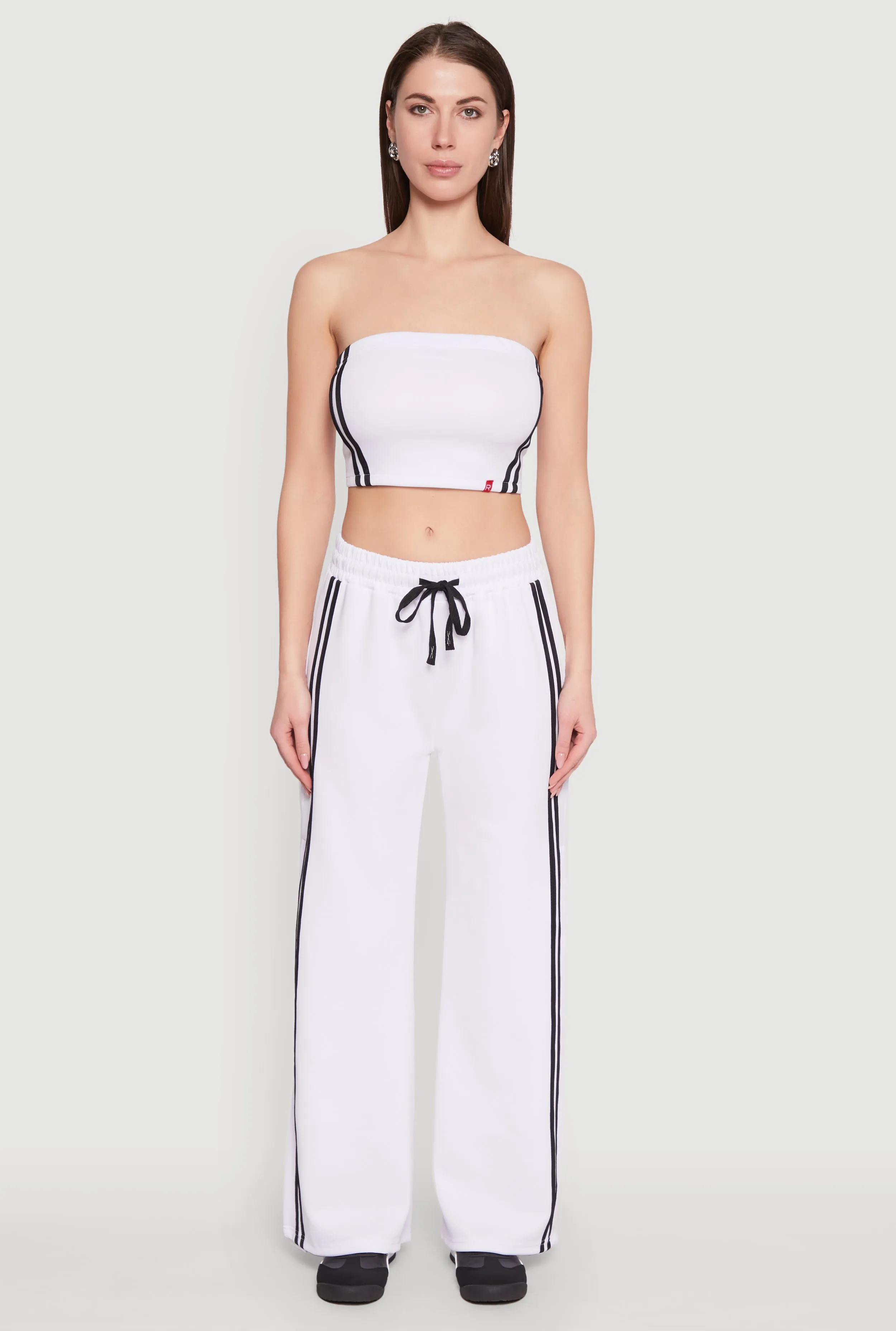 Varsity Stripe Cropped Tube Top sold by Rainbow product image thumbnail 3