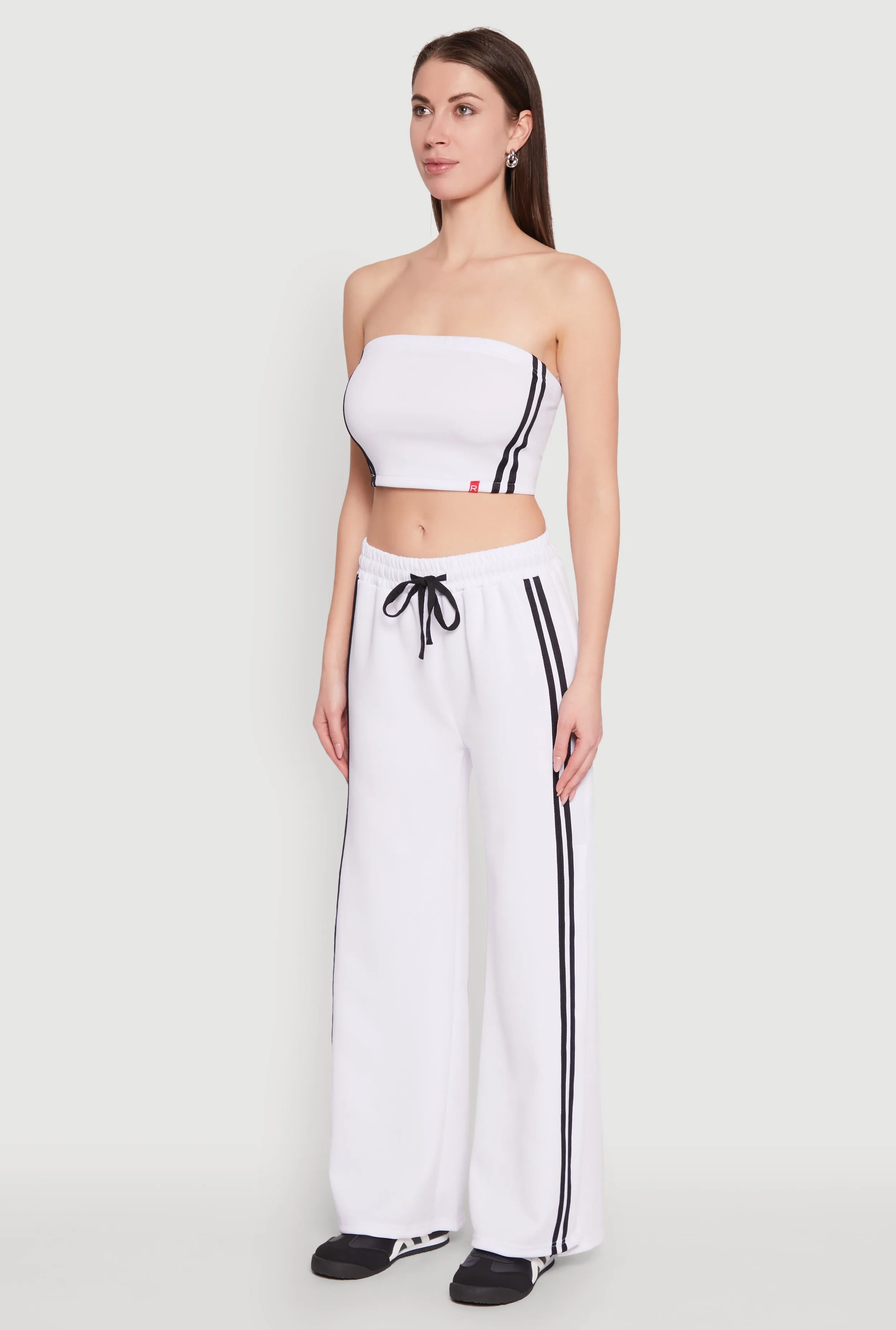 Varsity Stripe Cropped Tube Top sold by Rainbow product image thumbnail 5