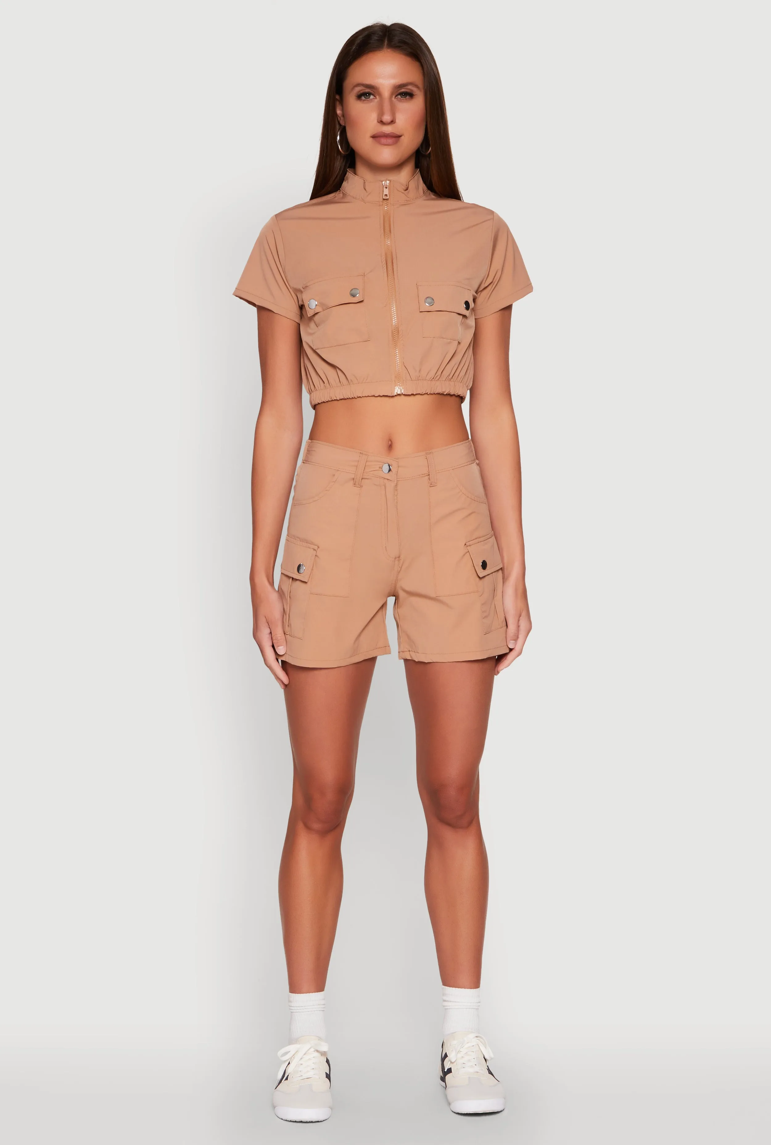 Nylon Utility Zip Front Top sold by Rainbow product image thumbnail 3