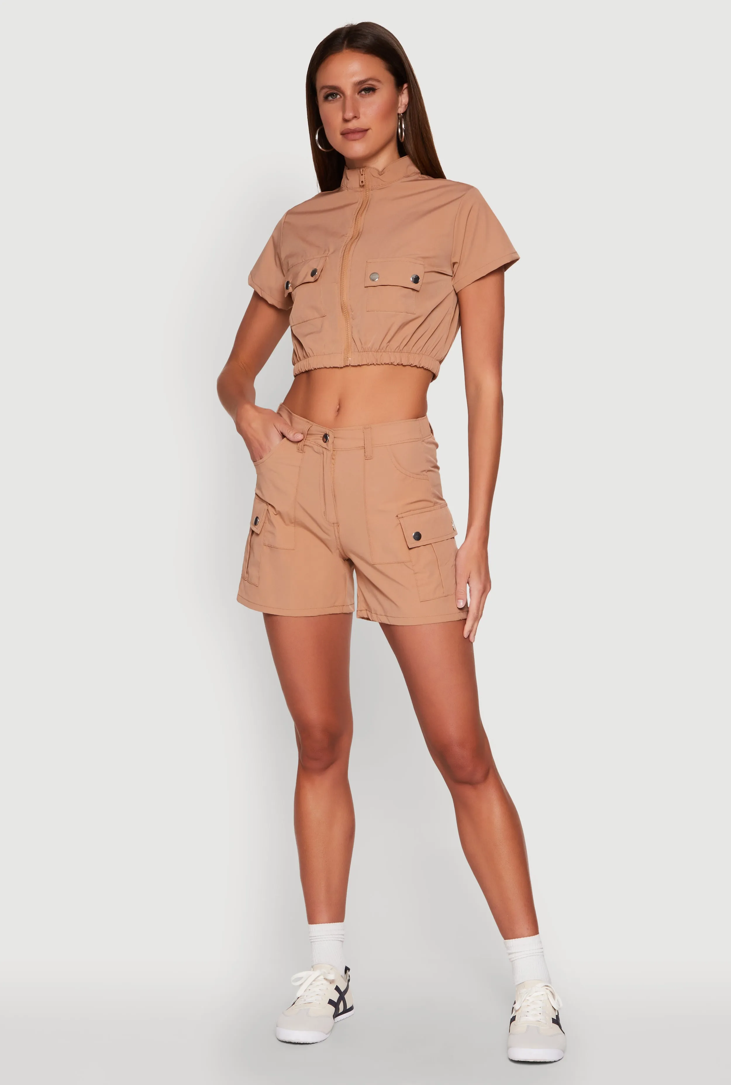 Nylon Utility Zip Front Top sold by Rainbow product image thumbnail 2