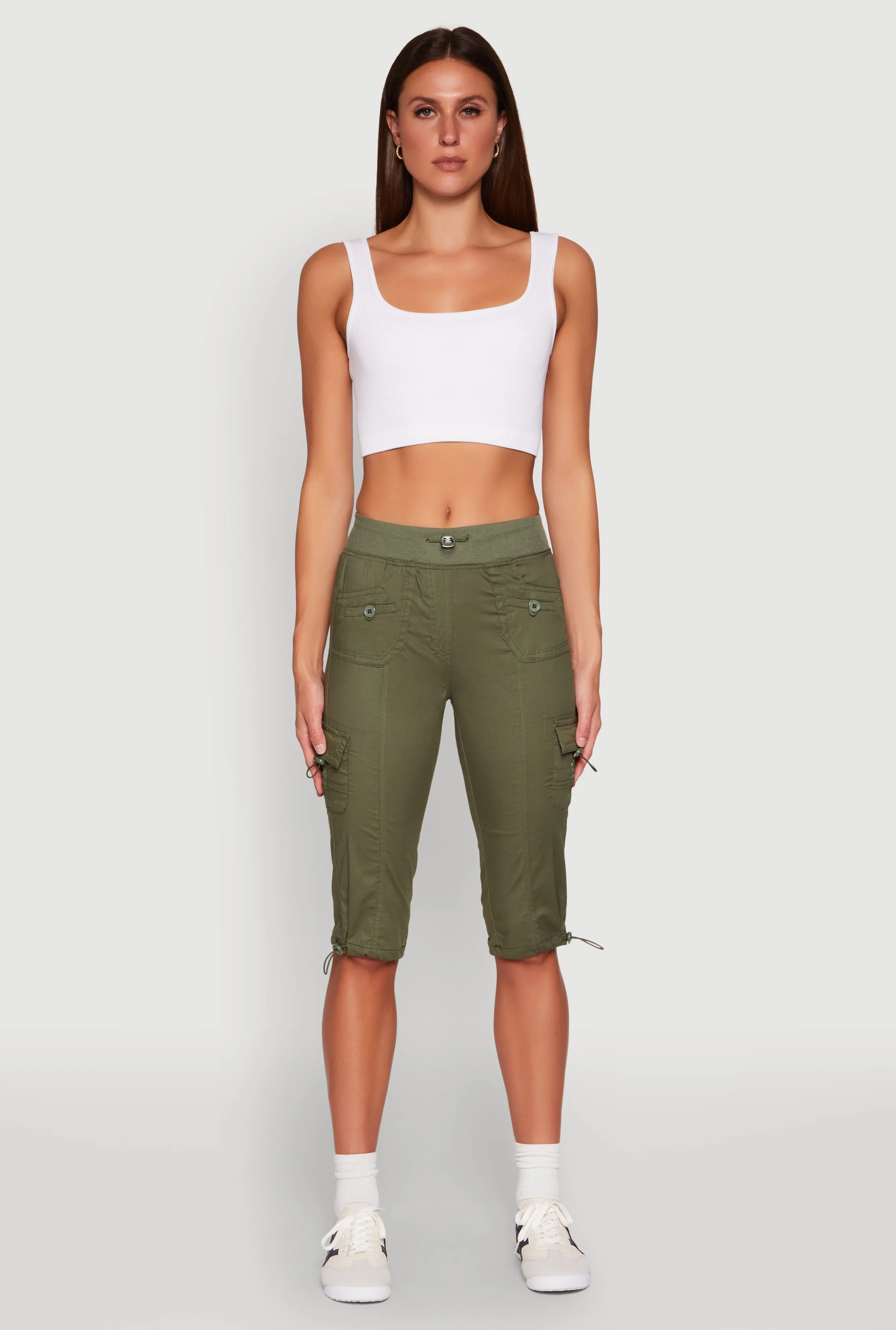 Toggle Drawstring Cargo Capris sold by Rainbow product image thumbnail 2