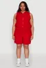Plus Size Toggle Drawstring Hem Crop Top sold by Rainbow