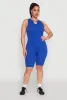 Plus Size Seamless Rib Knit Biker Shorts sold by Rainbow