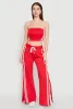 Varsity Stripe Cropped Tube Top sold by Rainbow