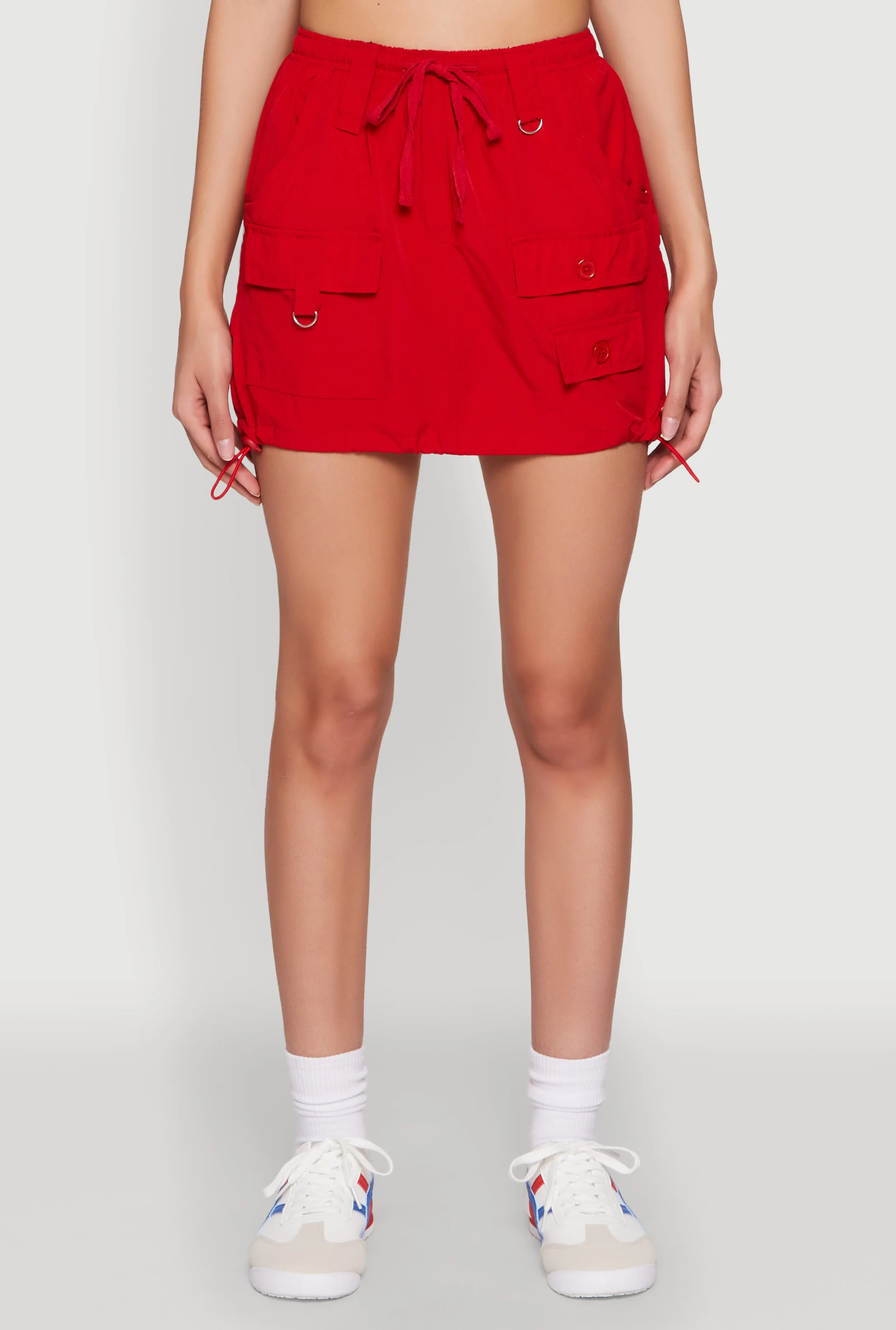 Nylon Drawstring Mini Skirt sold by Rainbow product image thumbnail 3