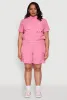 Plus Size Nylon Utility Zip Front Top sold by Rainbow