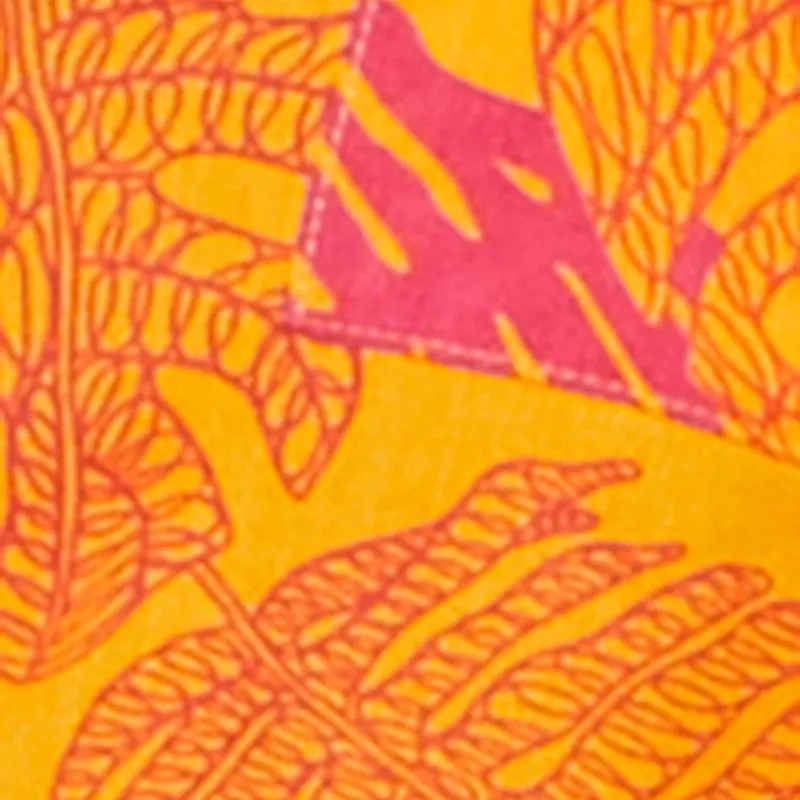 Plus Size Tropical Leaf Print Button Front Shirt sold by Rainbow product image thumbnail 4