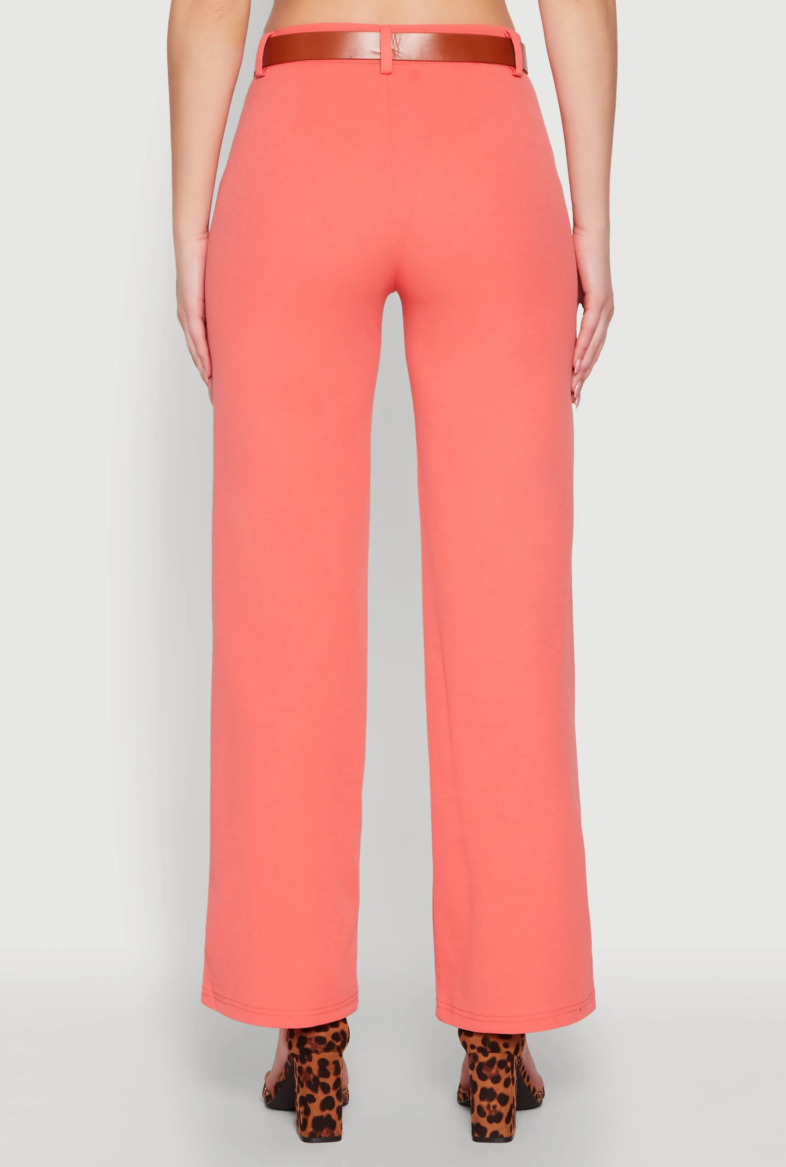 Crepe Knit Belted Dress Pants sold by Rainbow product image thumbnail 5