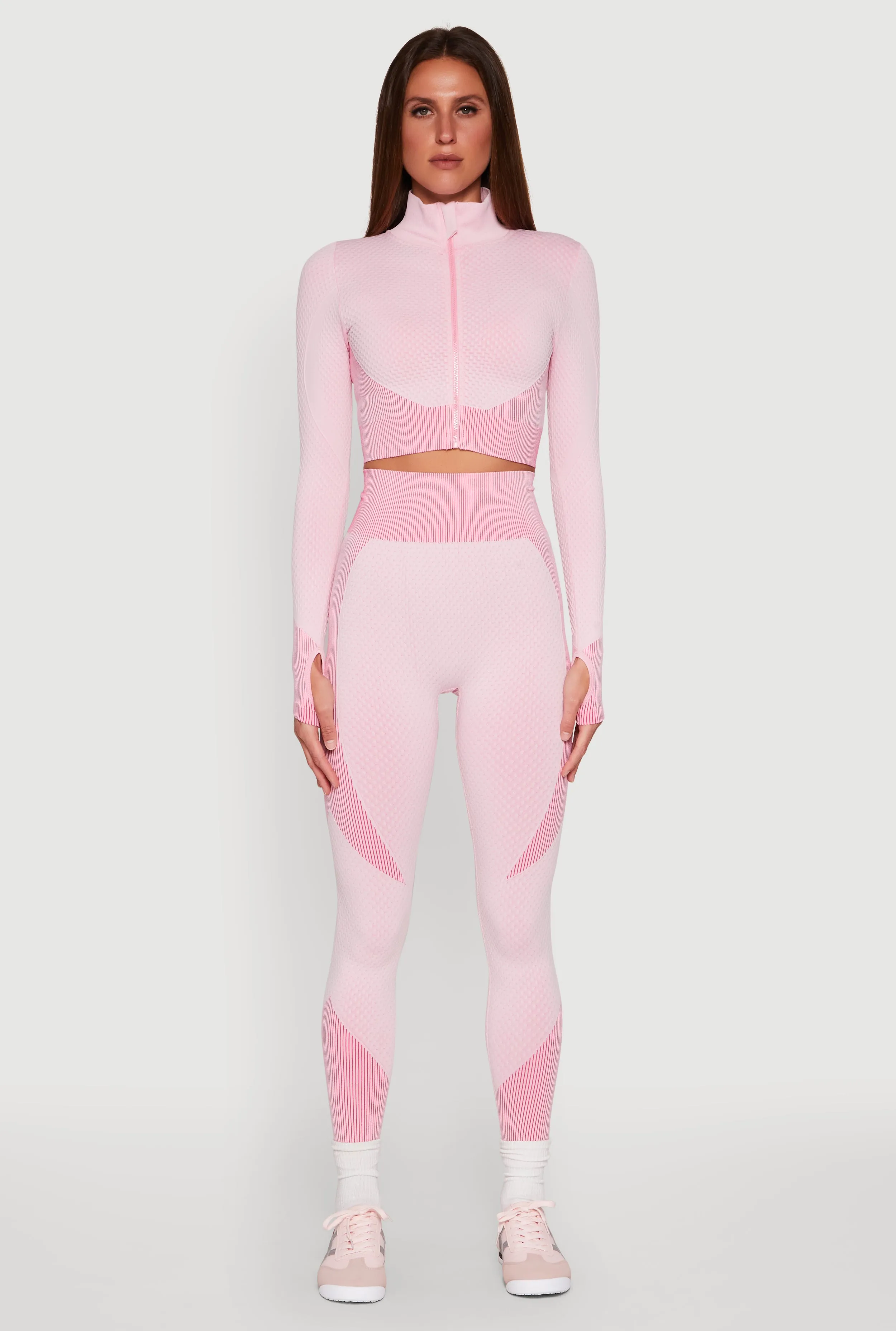 Striped Detail Two Tone Leggings sold by Rainbow product image thumbnail 2